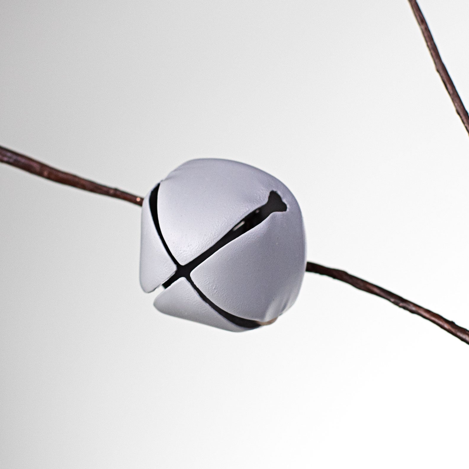 31" Jingle Bell Spray: Matte Light Grey Lifestyle Photo