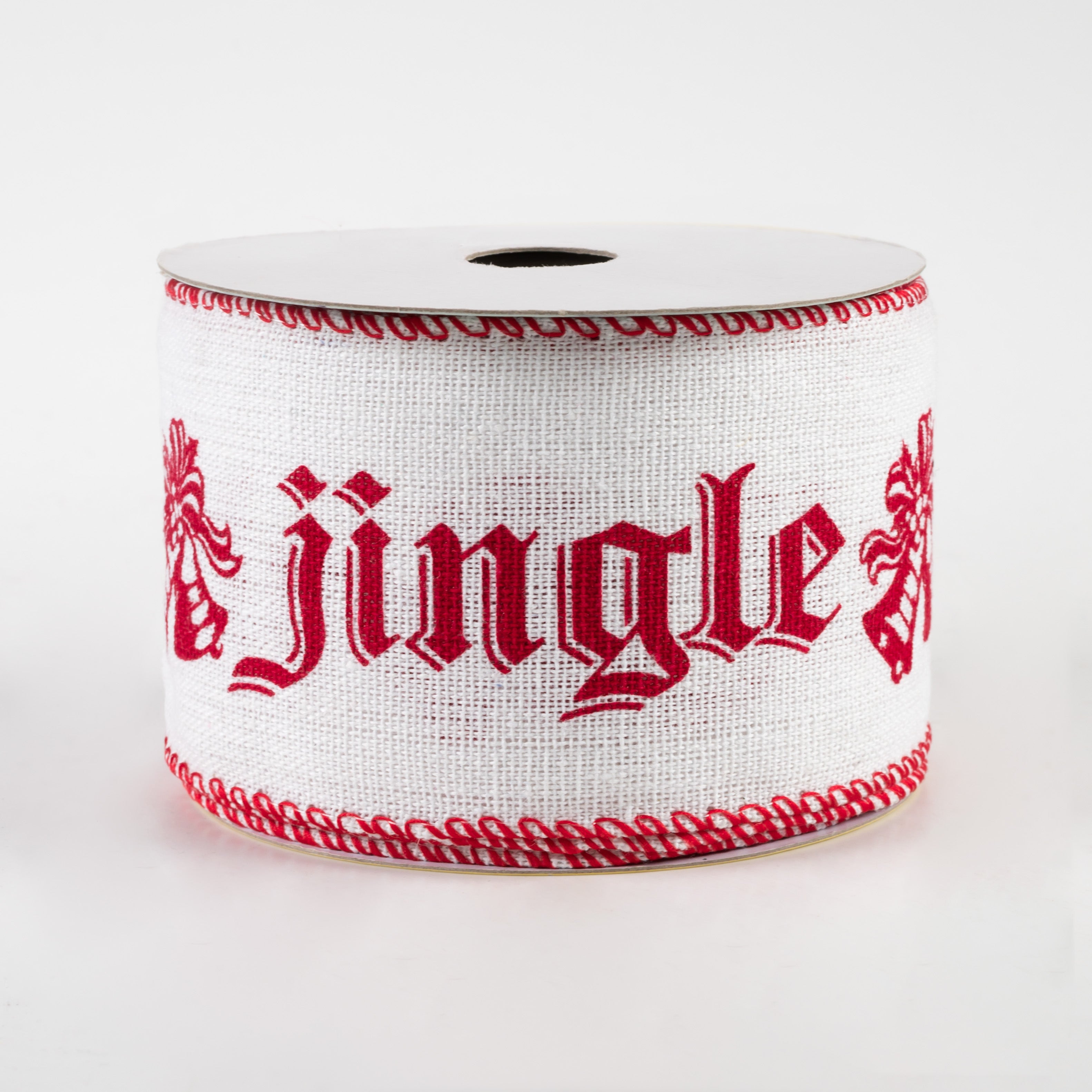 2.5" Jingle Bells Ribbon (10 Yards) Item Number: 19767