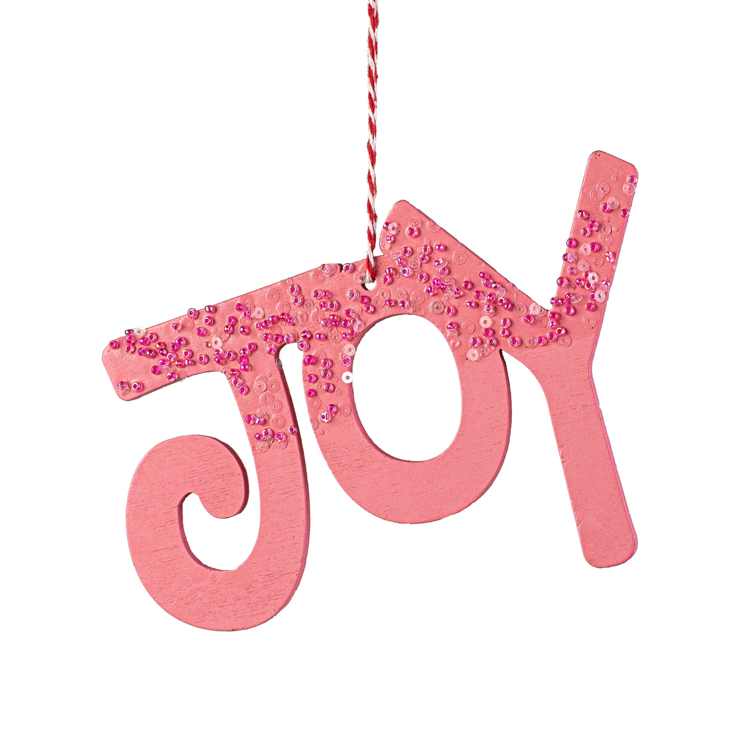6" Joy Ornament: Pink Item Number: 85433PK