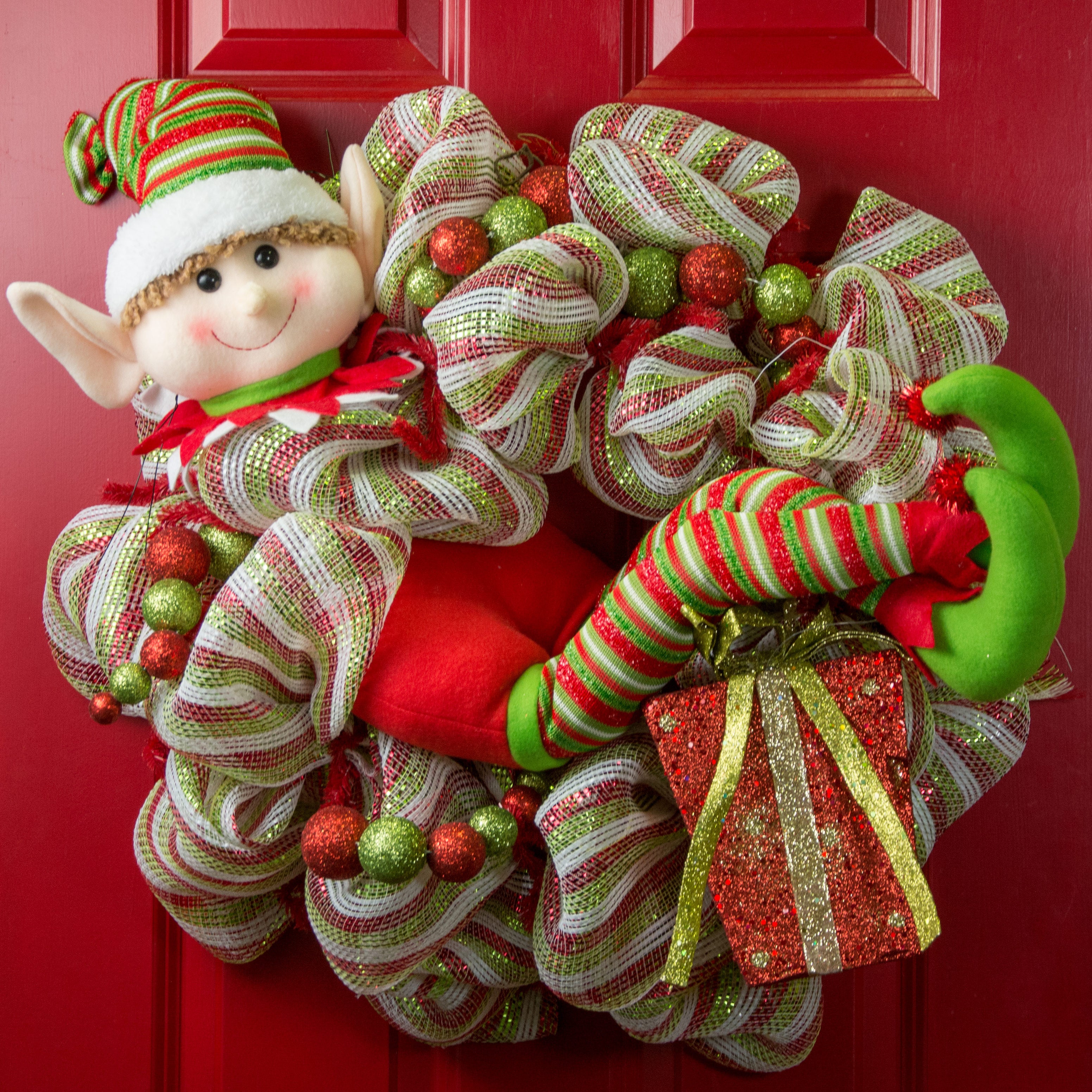 Jumbo Christmas Elf Decoration detail photo 4