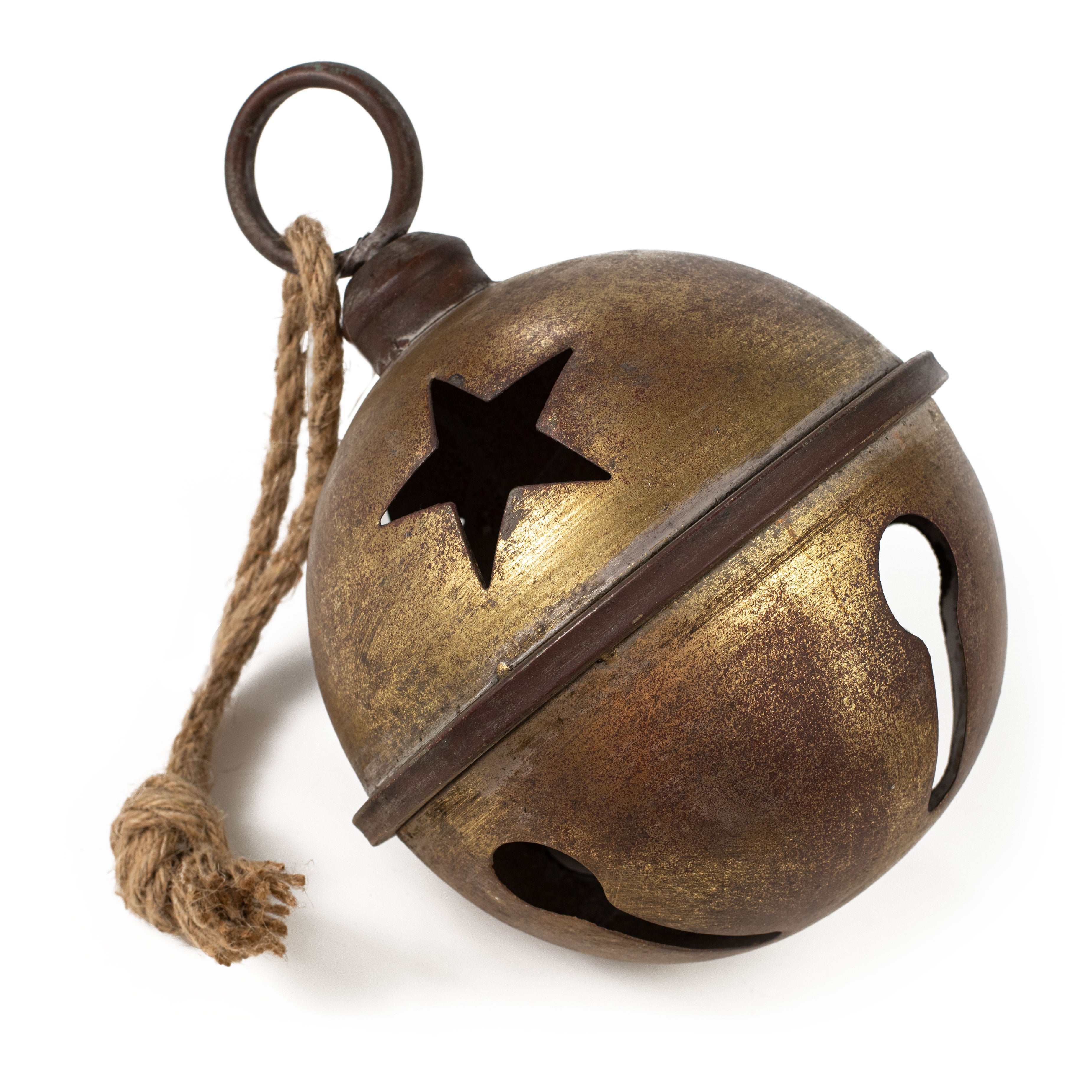 9" Jumbo Jingle Bell: Antique Rustic Gold Item Number: XC423941
