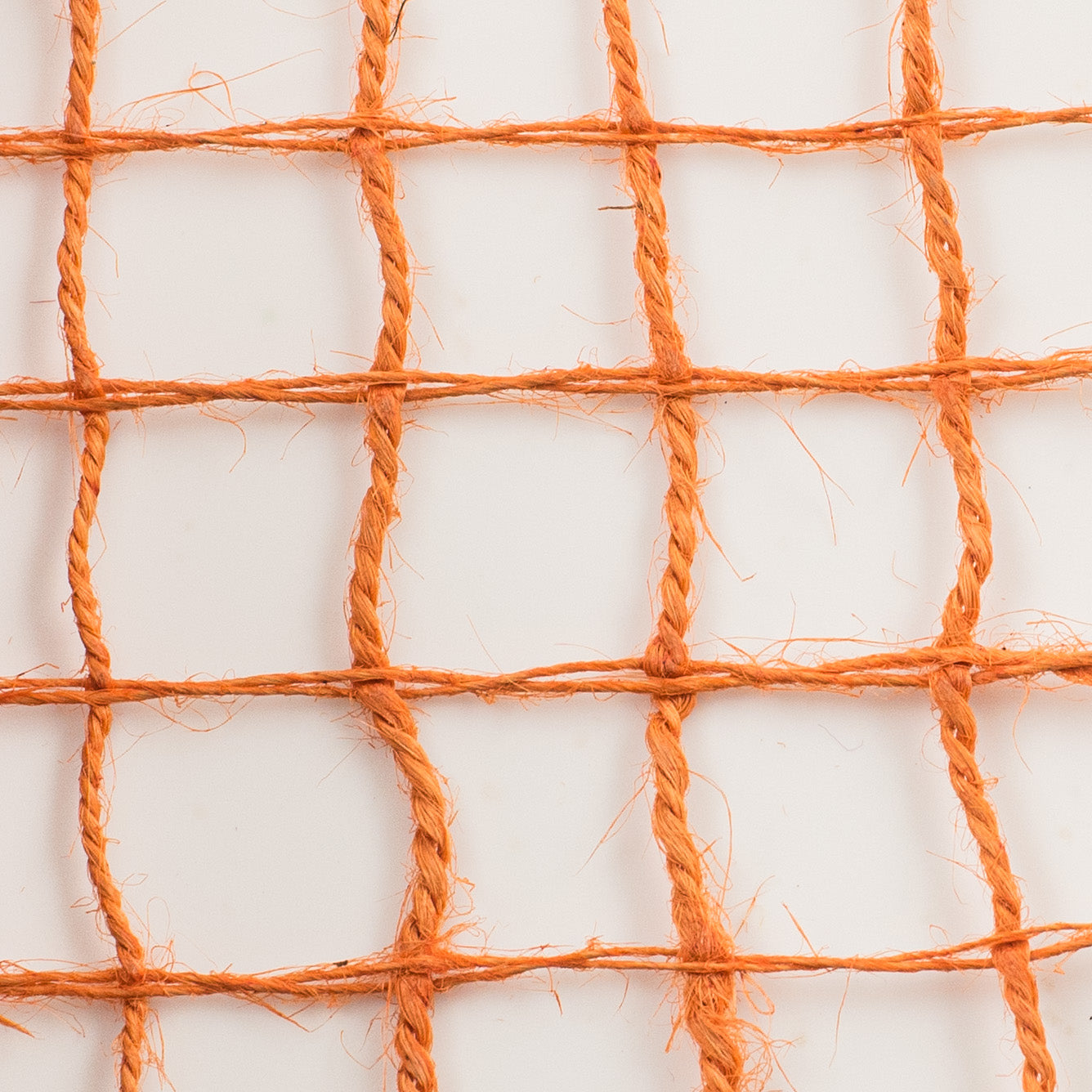 10" Jute Check Weave Mesh: Autumn Orange (10 Yards) detail photo 3