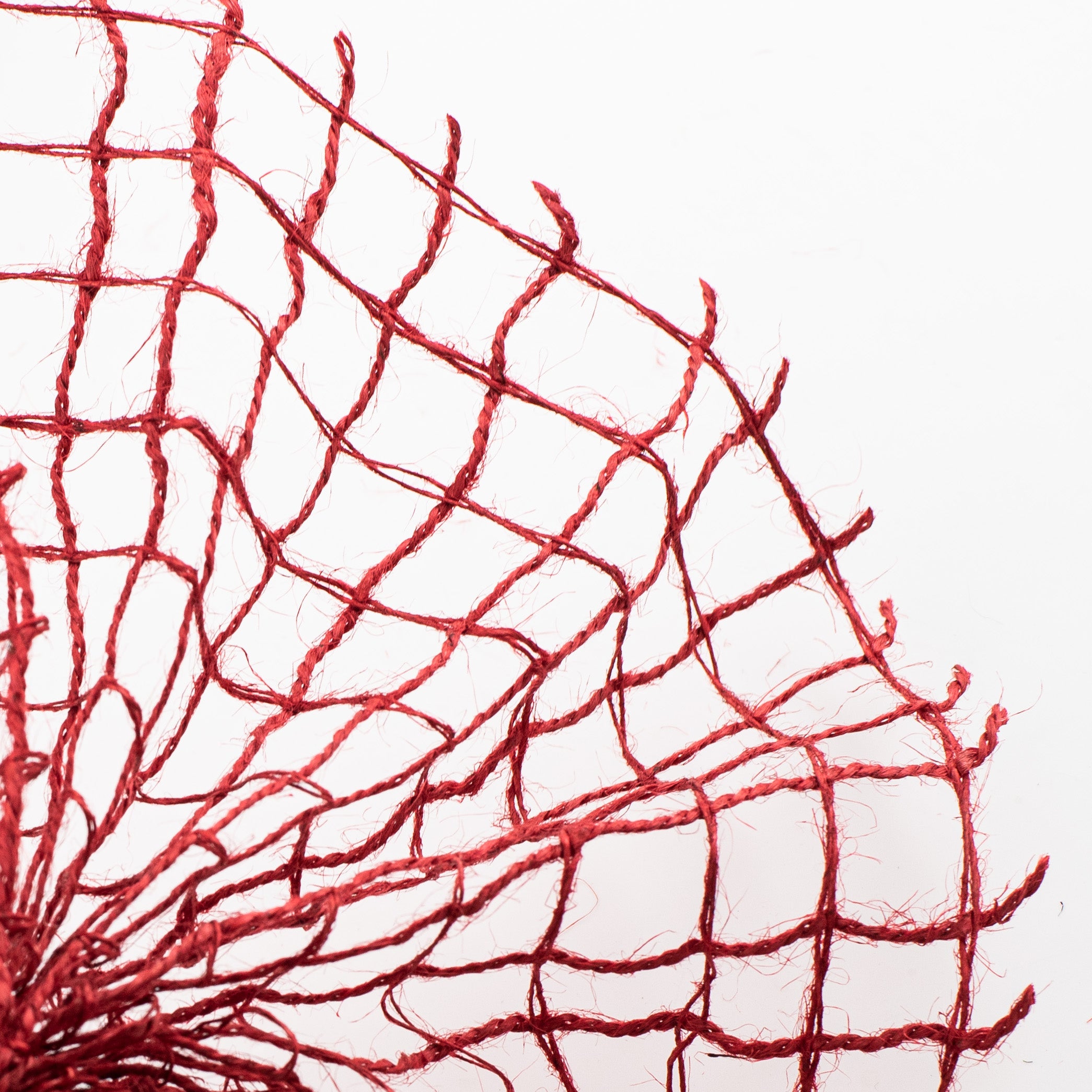 10" Jute Check Weave Mesh: Red (10 Yards) Lifestyle Photo