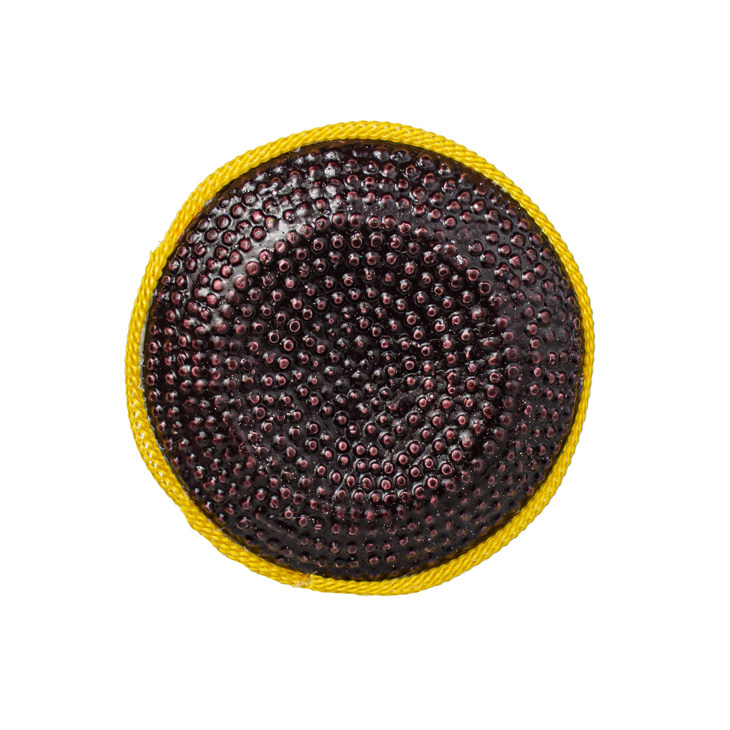 6.75" Jute Flex Tubing Flower Center: Yellow detail photo 4