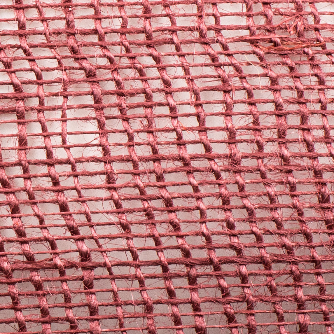 10" Jute Net Burlap Ribbon: Dusty Rose (10 Yards) detail photo 3
