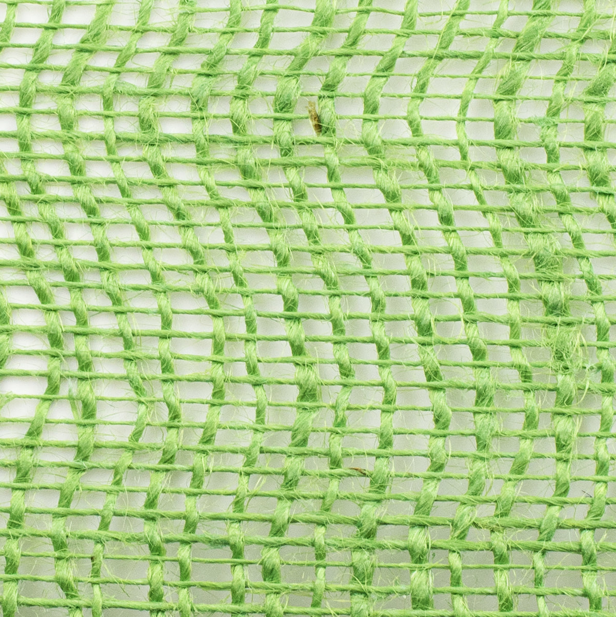 10" Jute Net Burlap Ribbon: Lime Green (10 Yards) detail photo 3