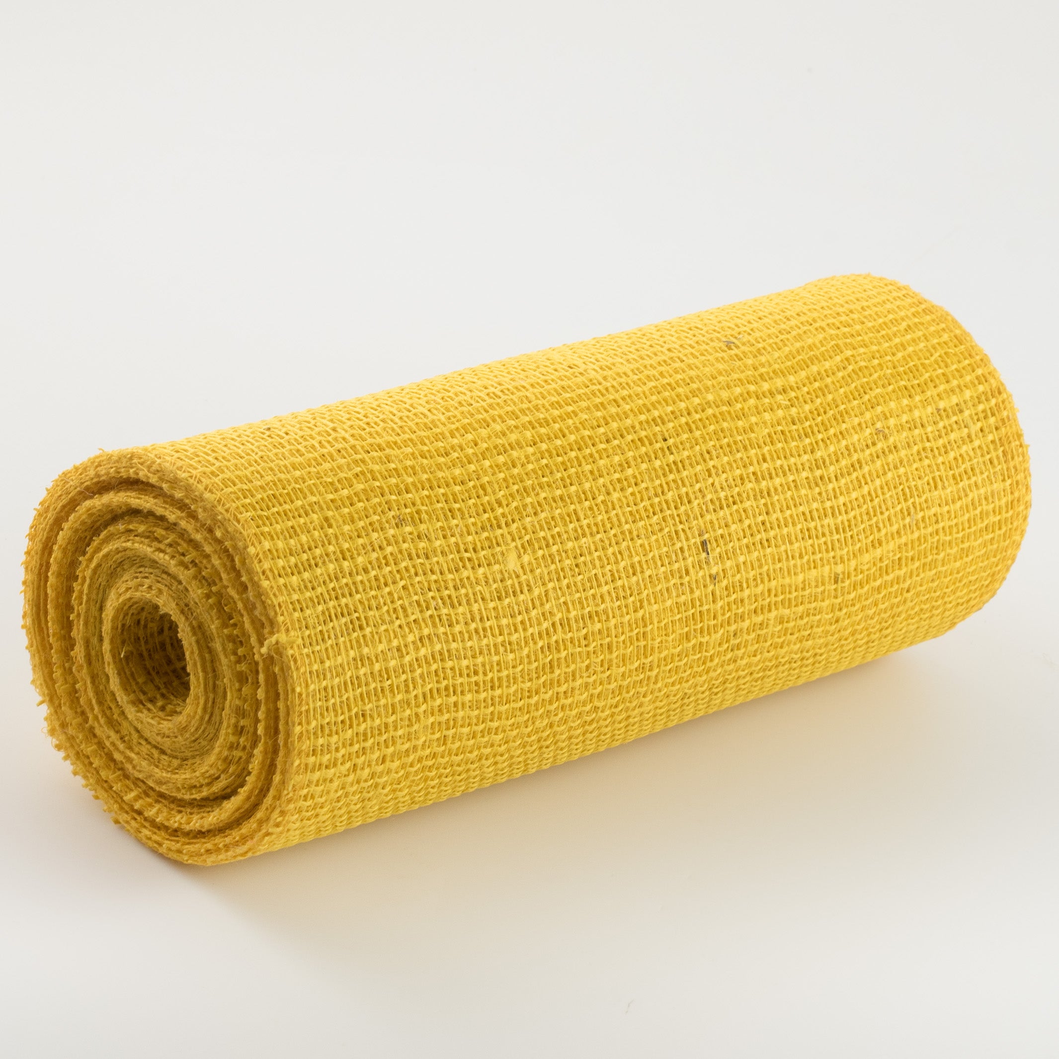 10" Jute Net Burlap Ribbon: Sun Yellow (10 Yards) Item Number: RA171350
