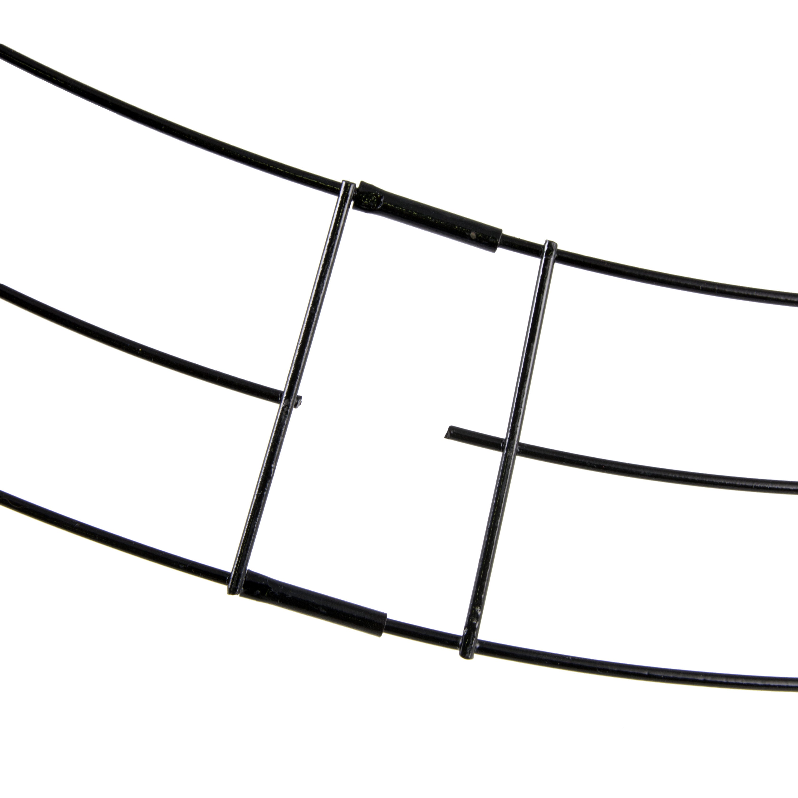26" KD Wire Wreath Form: 3-Wire Black detail photo 4