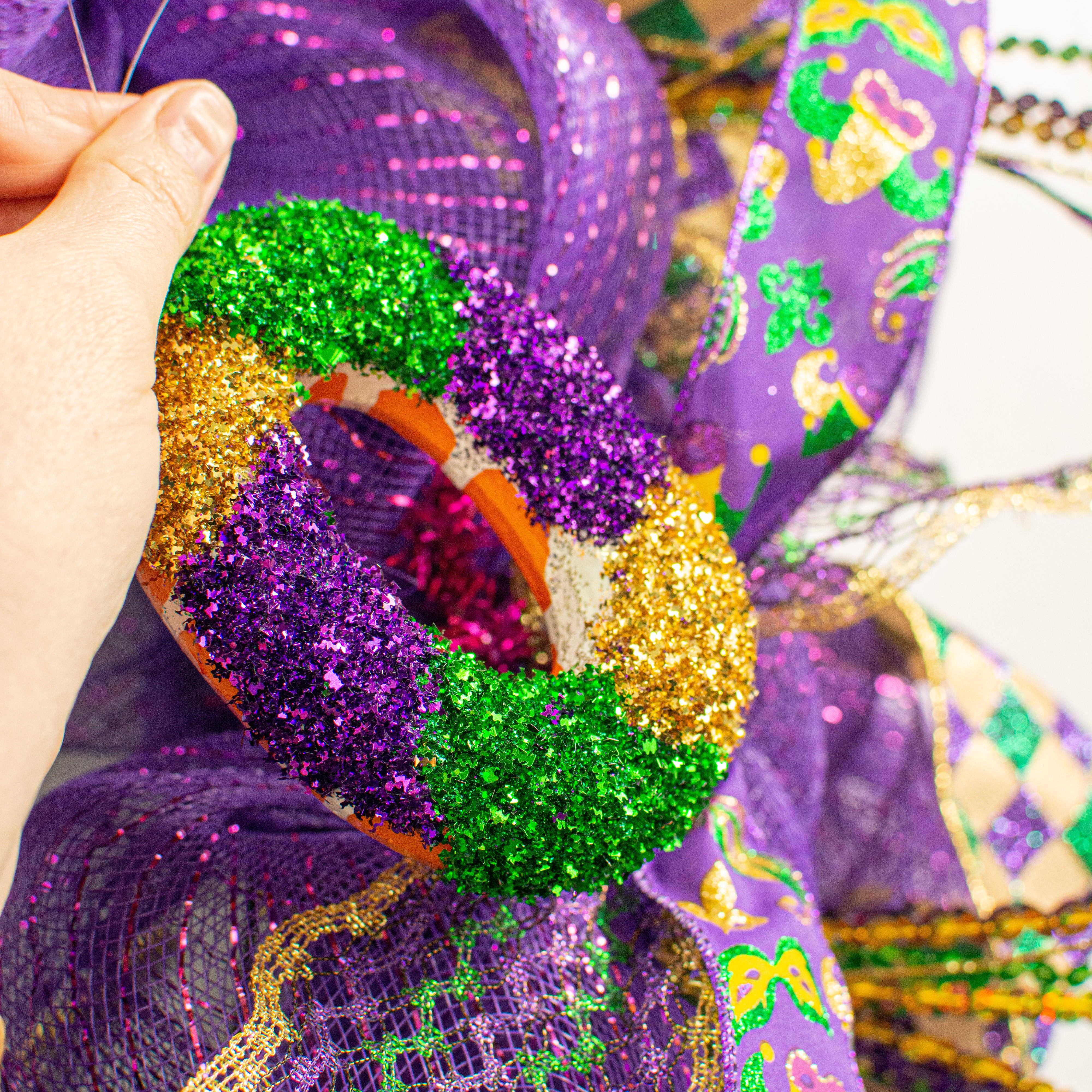 4.75" King Cake Ornament Lifestyle Photo