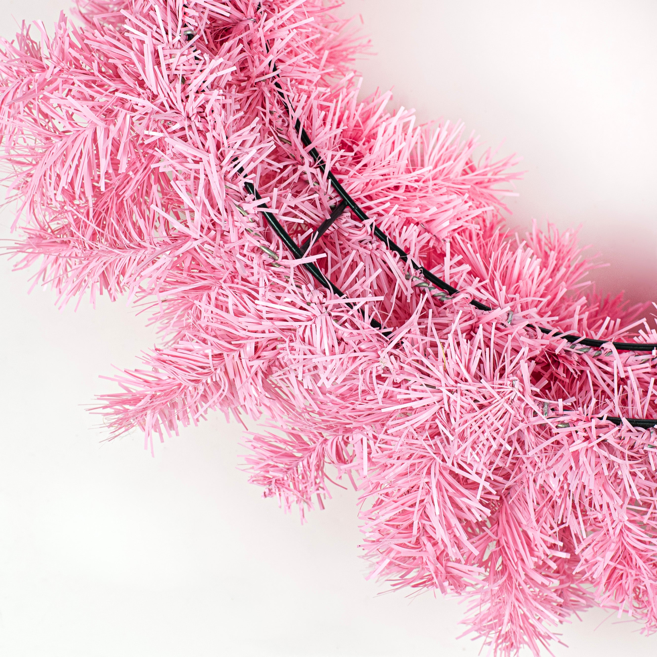 24" King's Pine Wreath: Pink detail photo 5