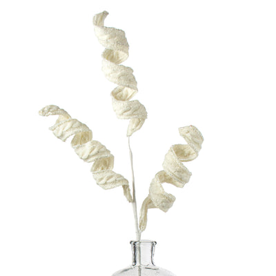 28" Knitted Sweater Curly Spray: Ivory Item Number: 85644WT