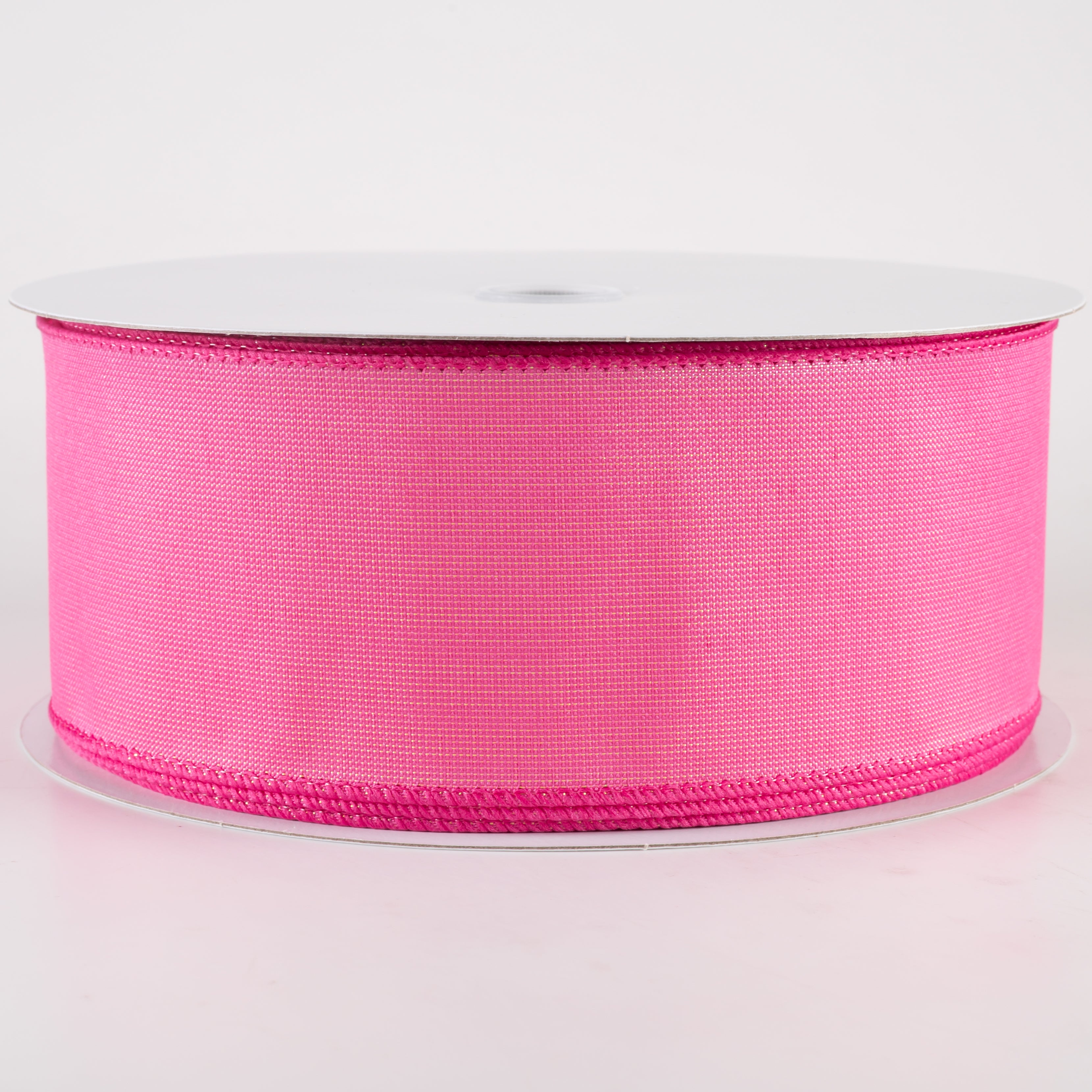 2.5" Lala Iridescent Solid Ribbon: Fuchsia Pink (50 Yards)