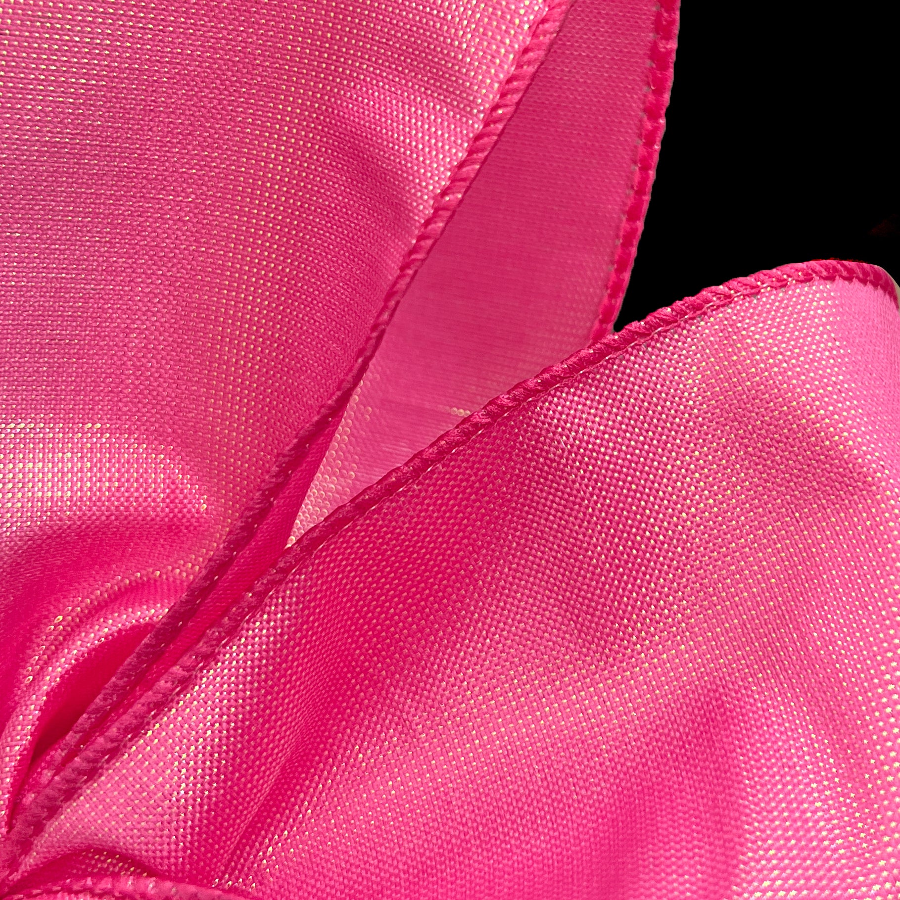 2.5" Lala Iridescent Solid Ribbon: Fuchsia Pink (50 Yards) Lifestyle Photo