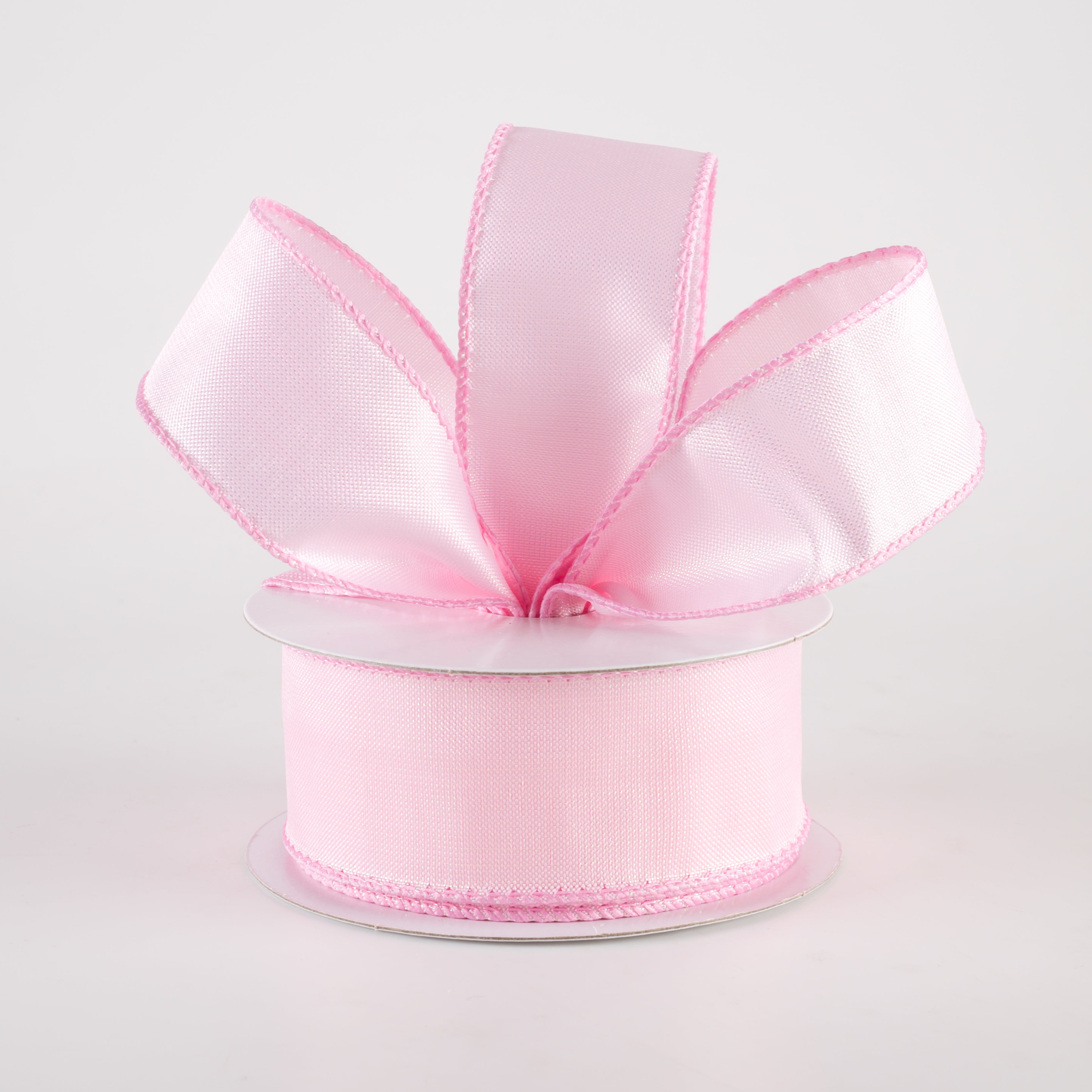 1.5" Lala Iridescent Solid Ribbon: Light Pink (10 Yards) Lifestyle Photo