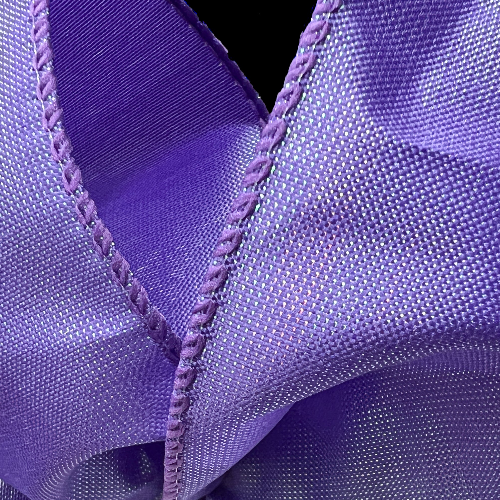 1.5" Lala Iridescent Solid Ribbon: Purple (10 Yards) Lifestyle Photo
