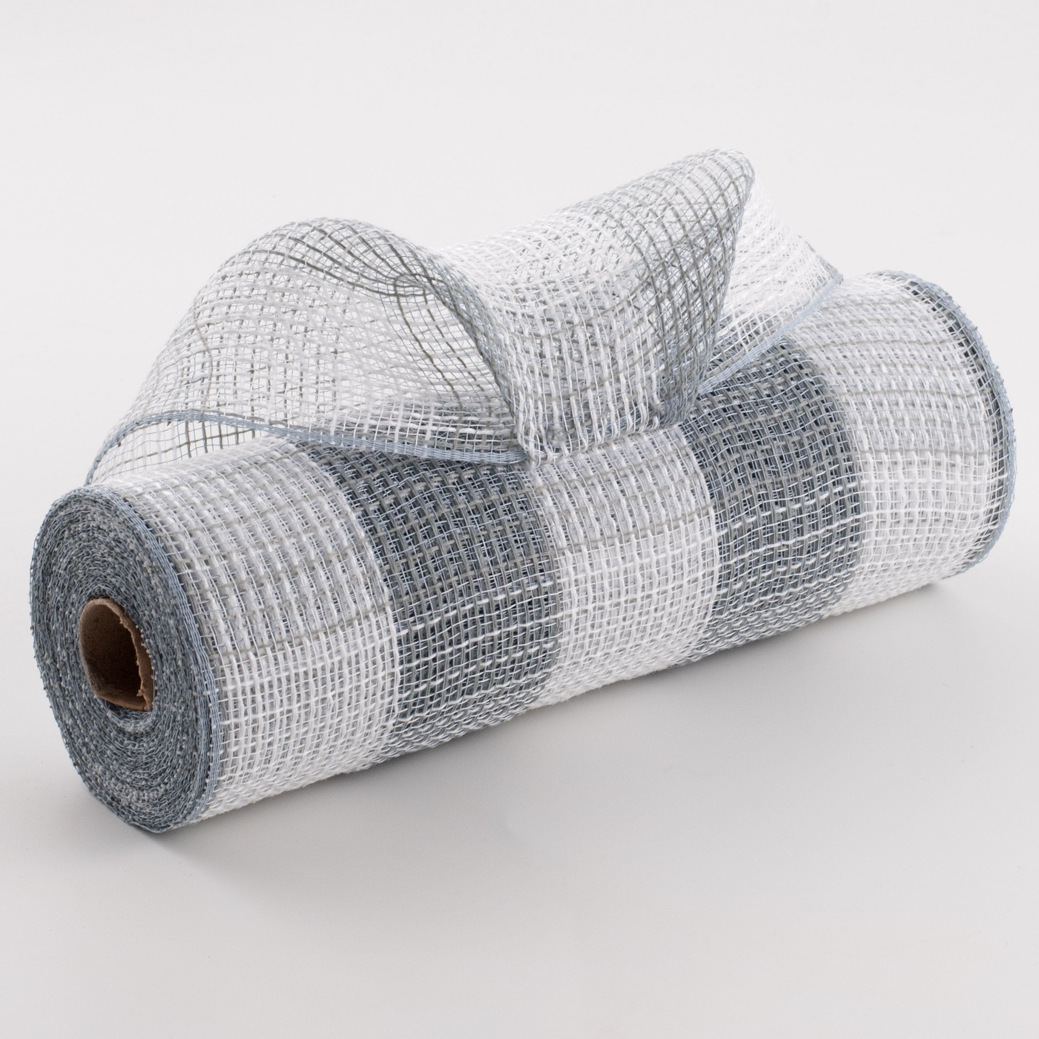 10" Large Check Fabric Mesh: White & Grey Item Number: RY8315J8