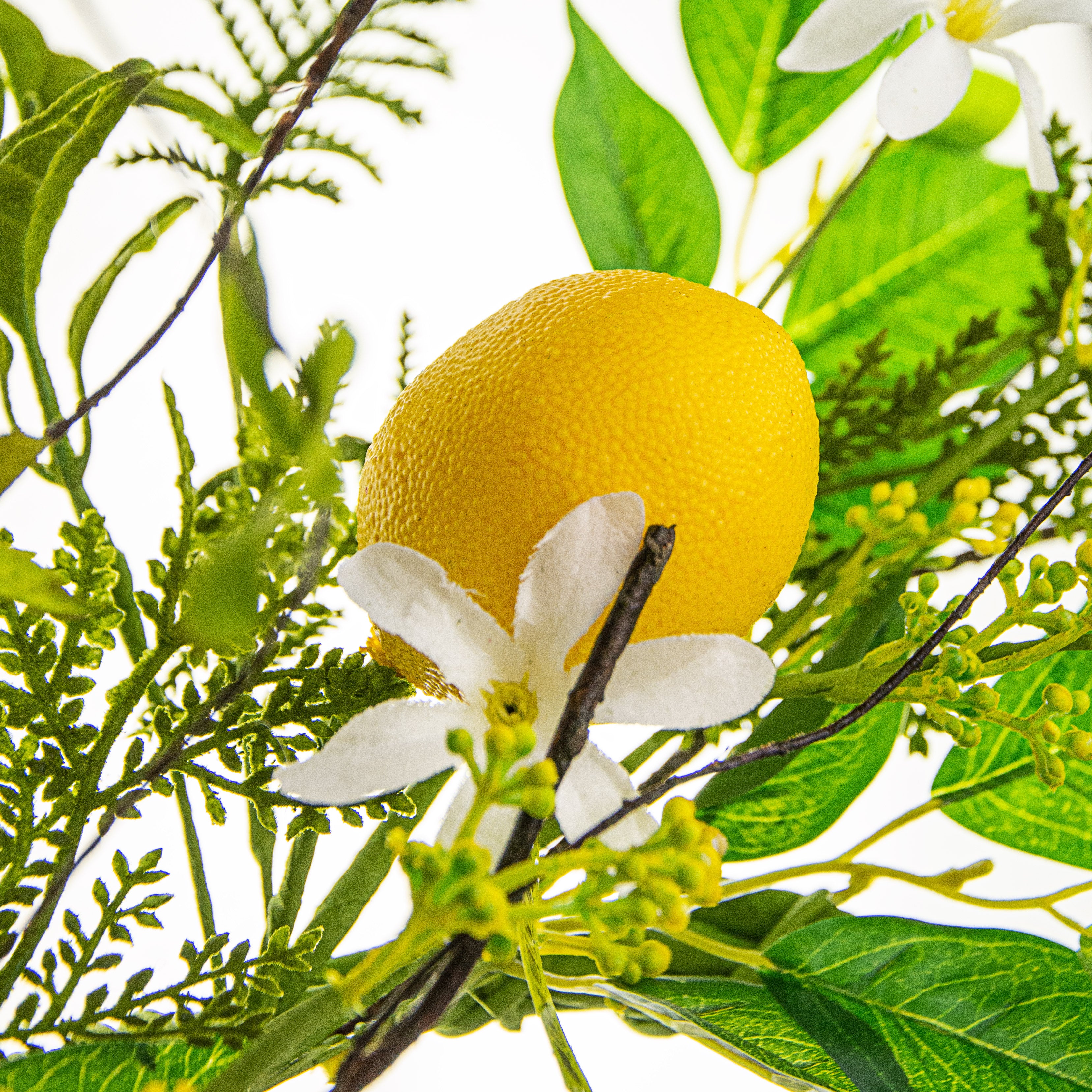 22" Lemon & Fern Wreath detail photo 3