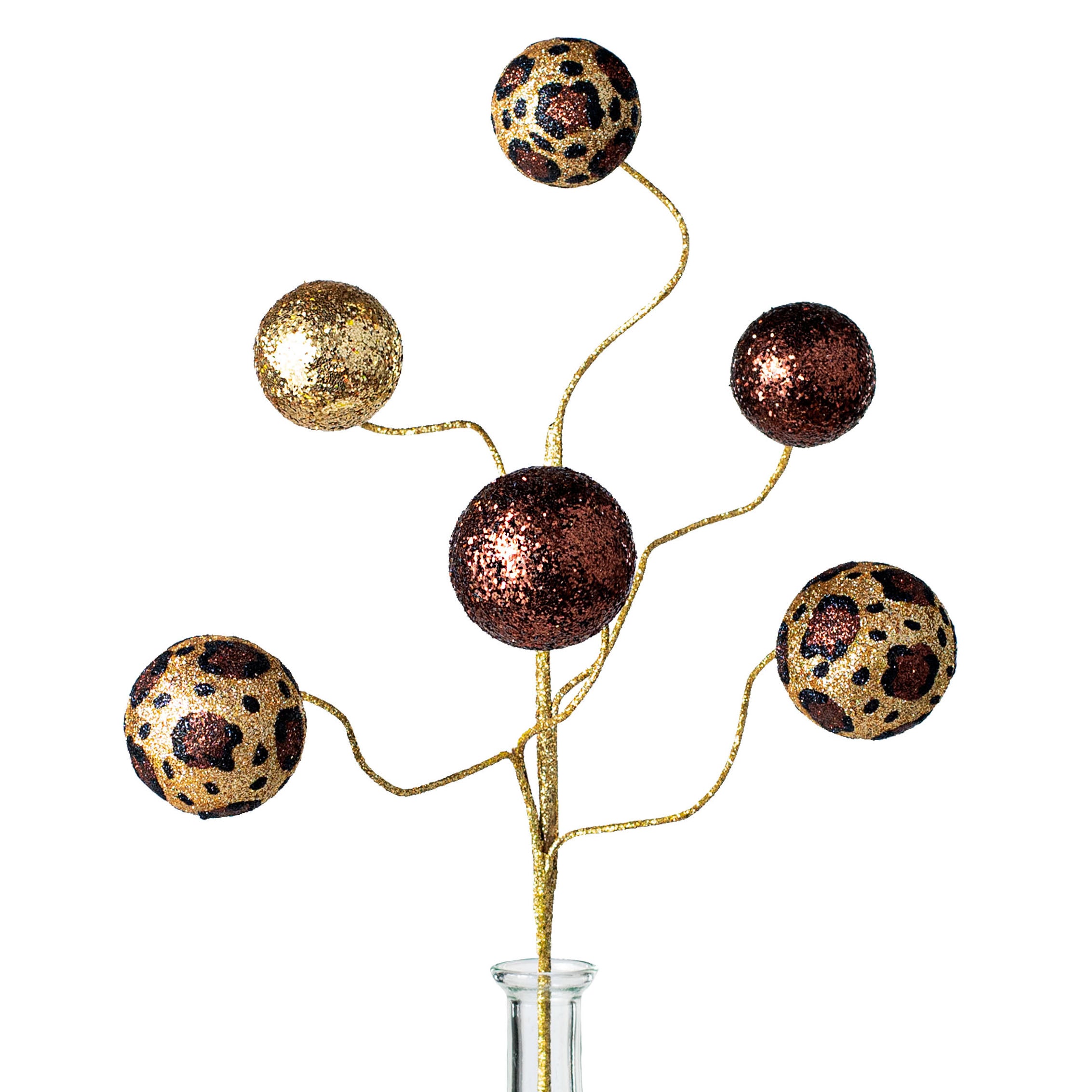 20" Leopard Print Glitter Ball Pick: Gold, Chocolate, Black Item Number: XS9978T2