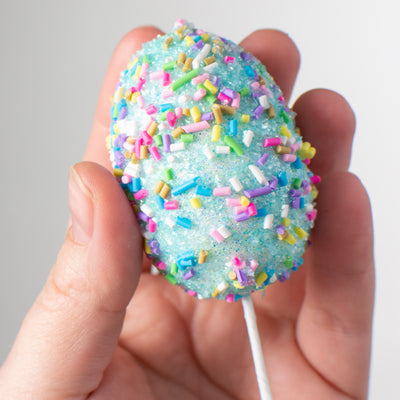 12" Sprinkle Egg Pick: Blue