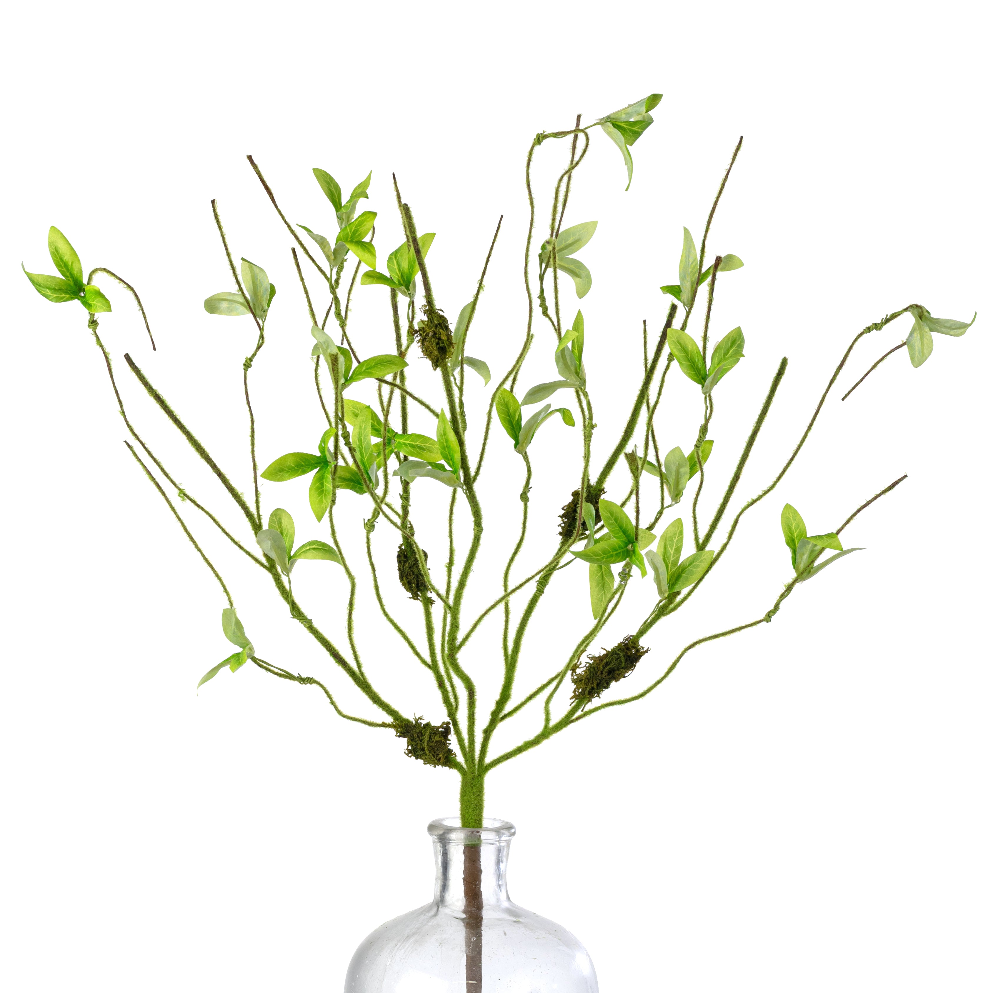 24" Mossy Twig & Sprout Bush
