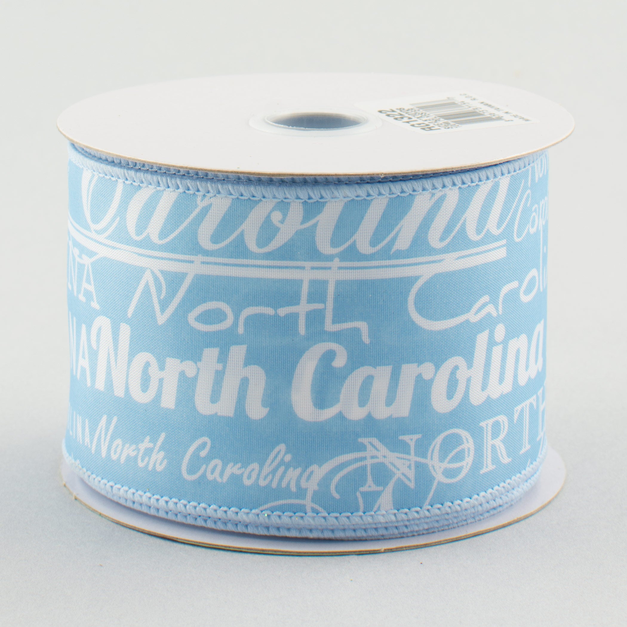 2.5" Light Blue North Carolina Satin Ribbon (10 Yards)