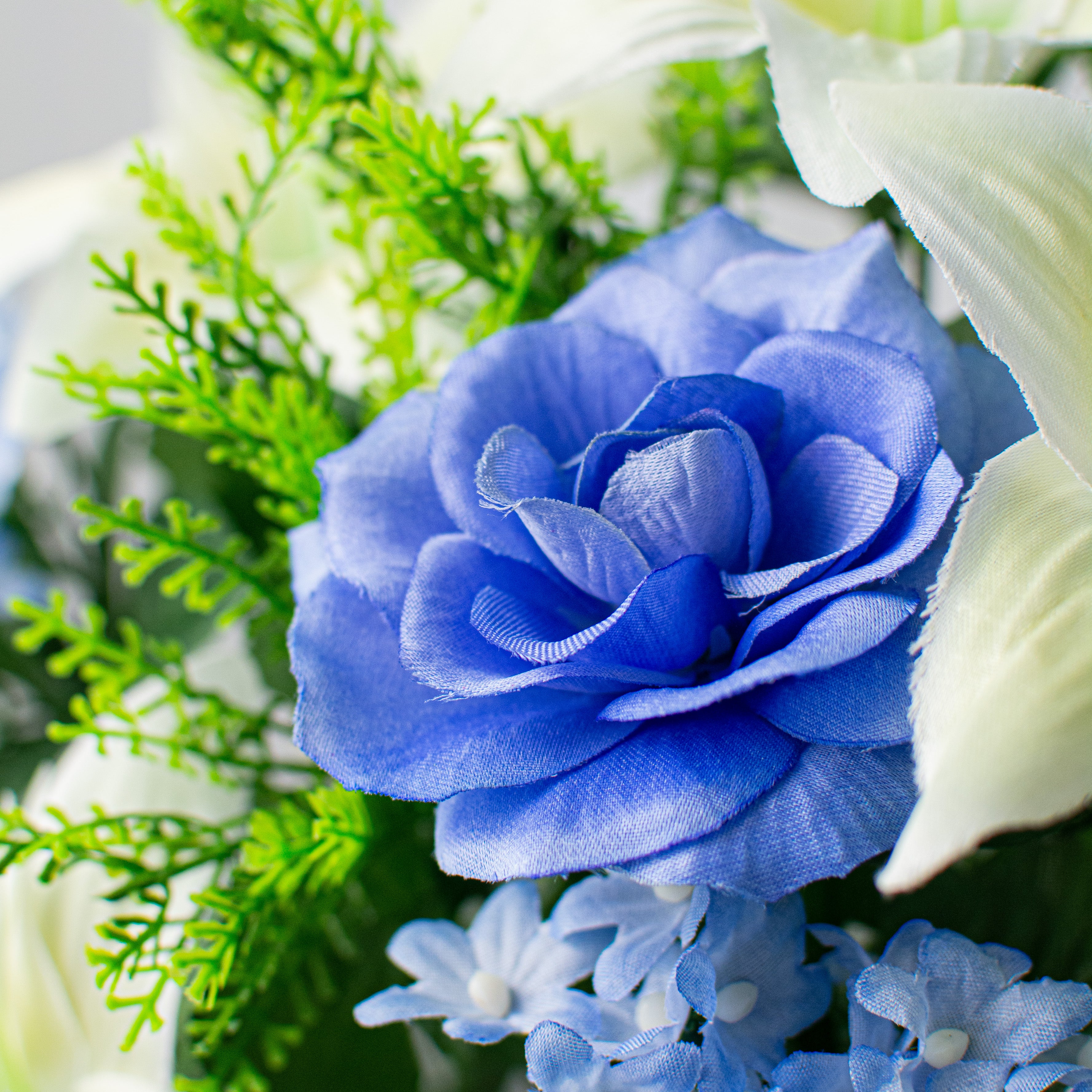 22" Lily Hydrangea Rose Bush: Blues (18 Stem) Lifestyle Photo