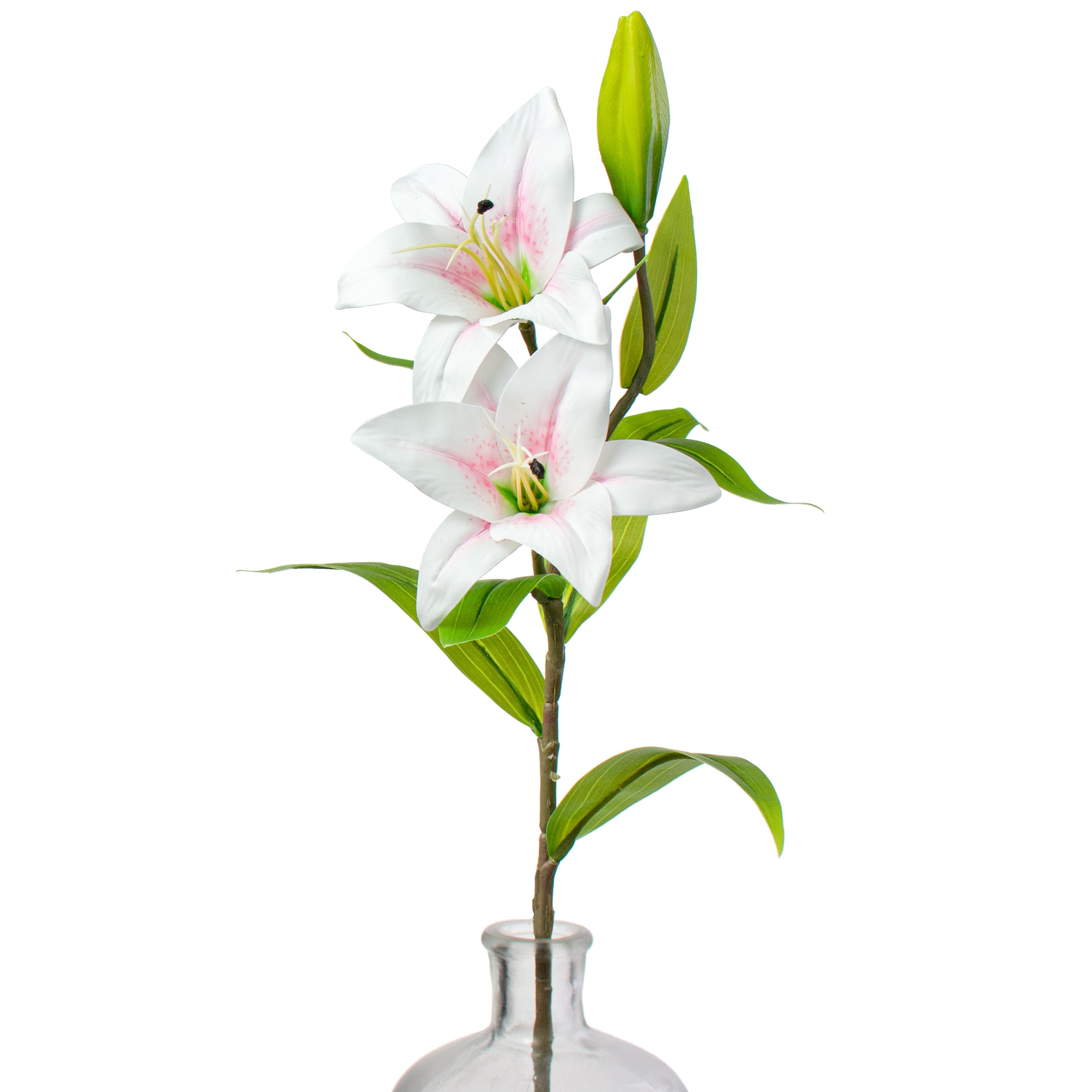 plastic lily flower 30 Lily Soft Touch Flower Spray