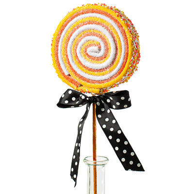 23" Lollipop Sprinkle Pick: Candy Corn Hues Item Number: 56719ORYWWT