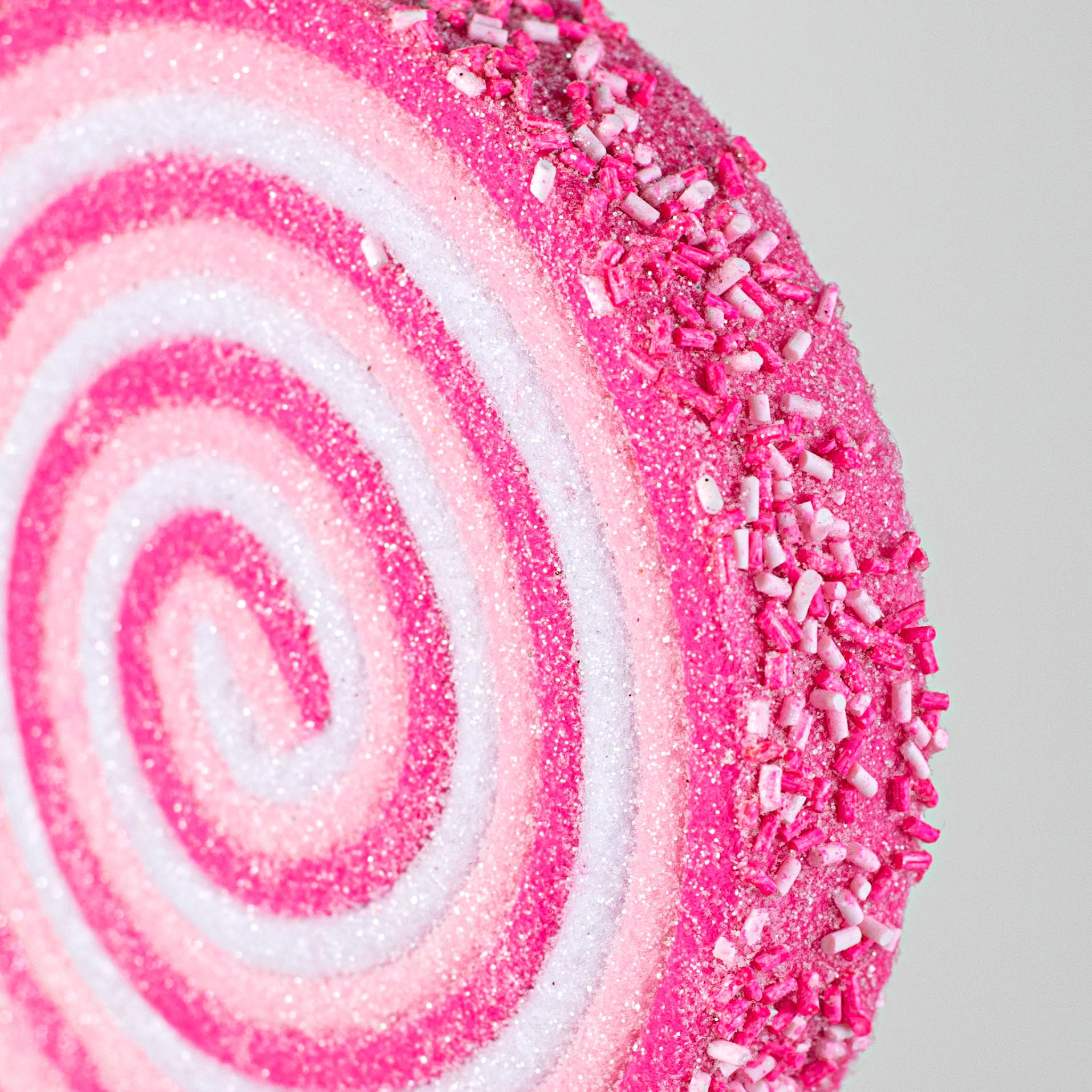23" Lollipop Sprinkle Pick: Pink & White Lifestyle Photo