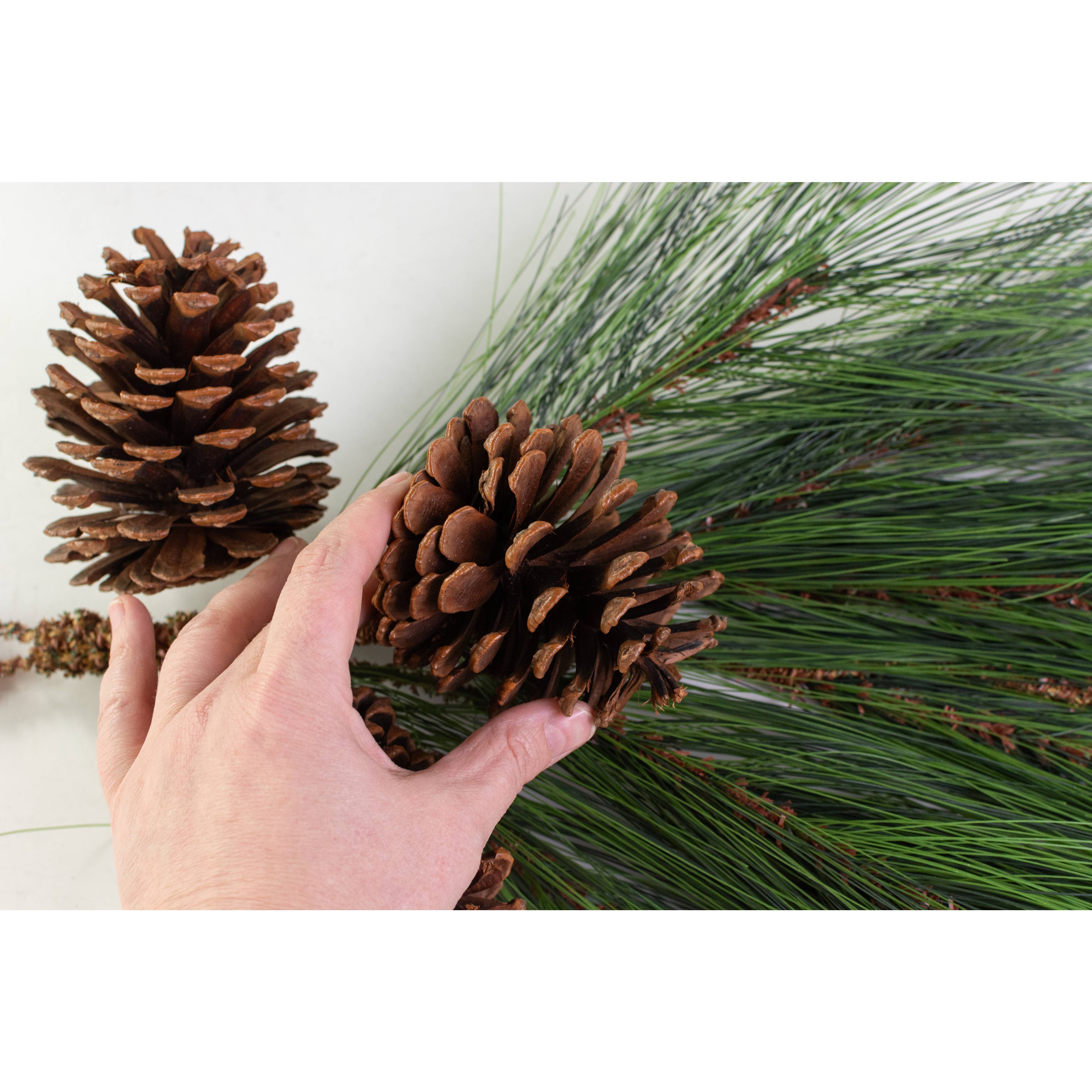 48" Long Needle Pine & Cone Teardrop detail photo 4