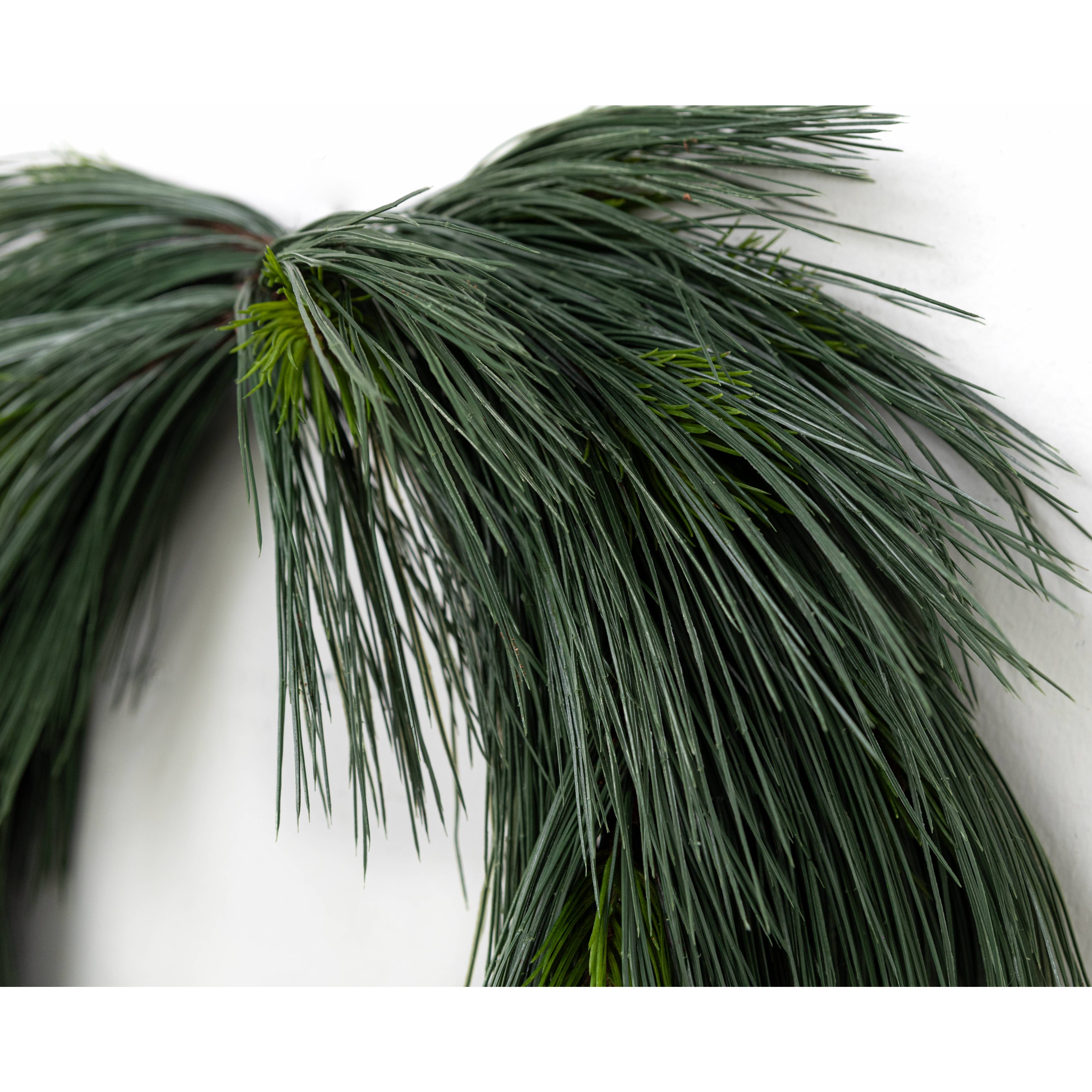 8' Long Needle Pine Mantel Swag Garland detail photo 3