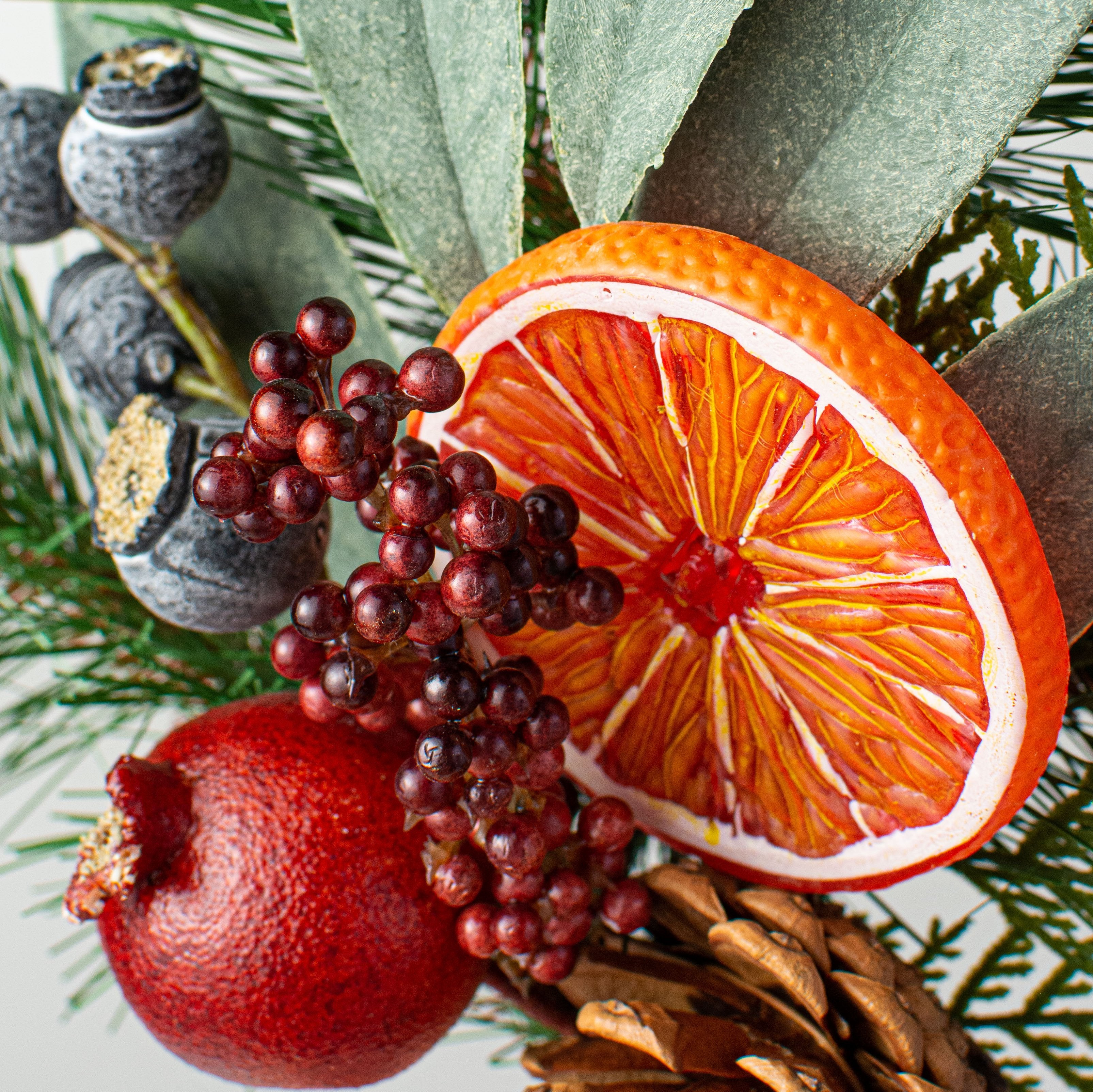 20" Long Needle Pine, Pomegranate, Berry, Citrus Pick Lifestyle Photo