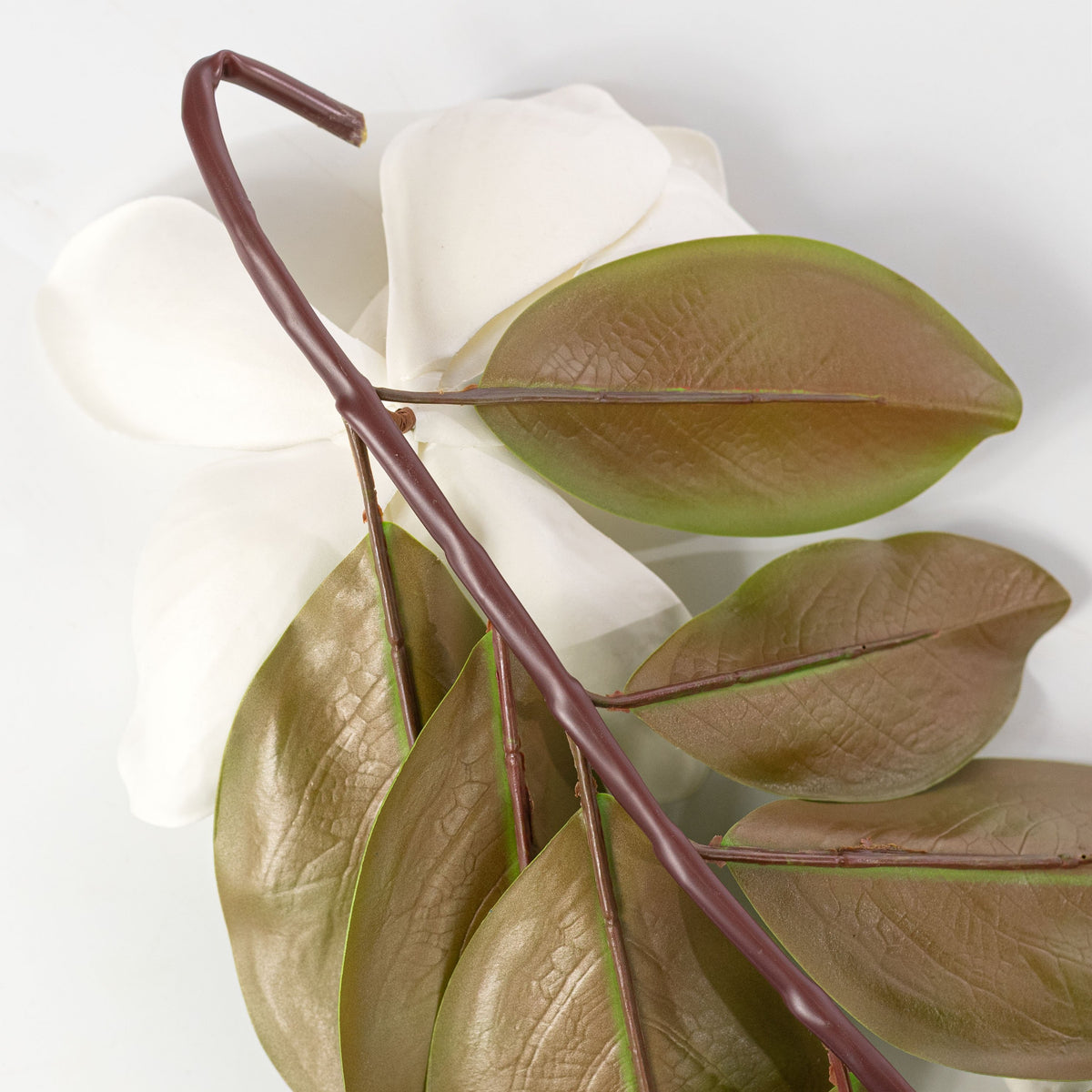 6' Magnolia Flower Garland (UV Protected) detail photo 5