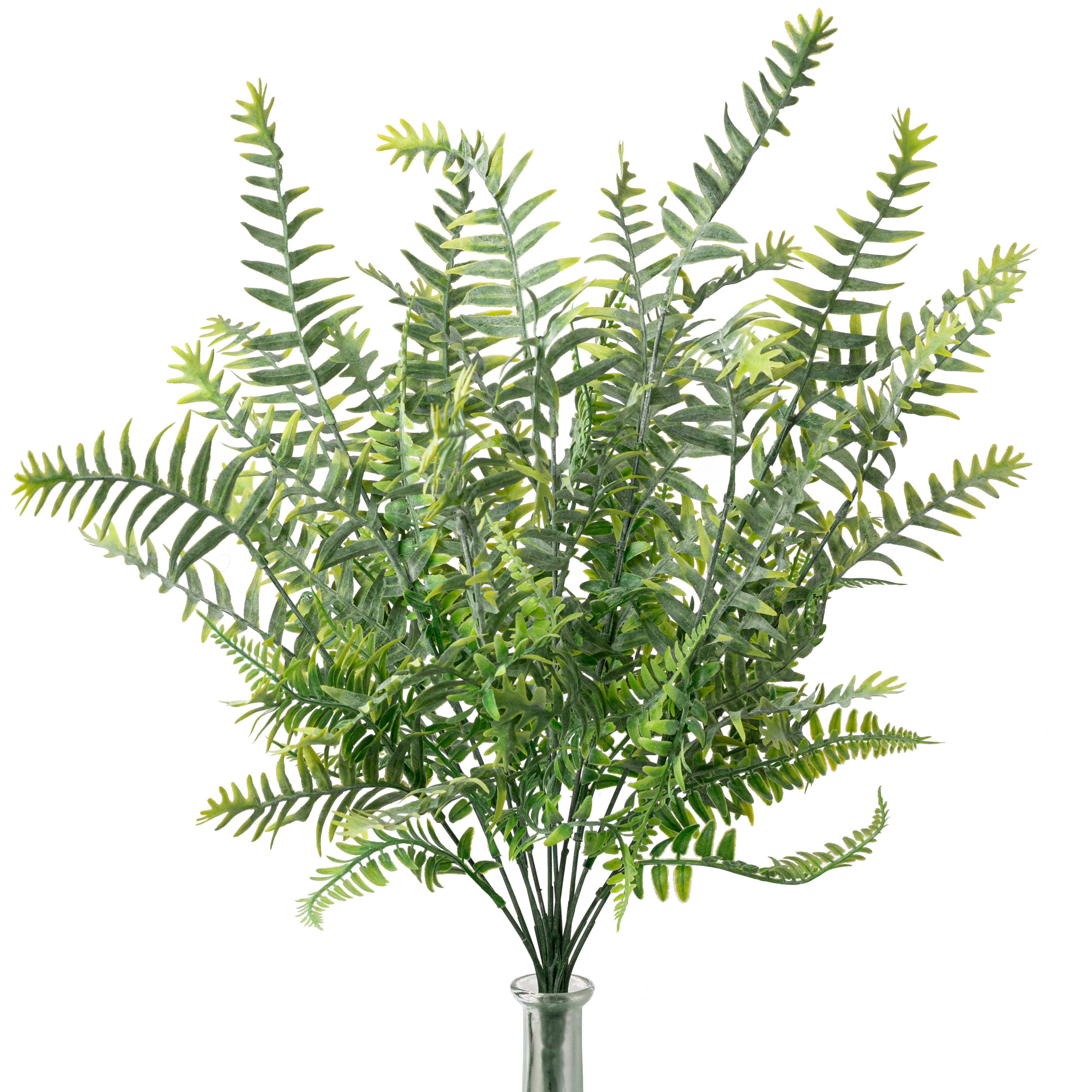 23" Matte Plastic Fern Bush Item Number: 83353-FROSTED