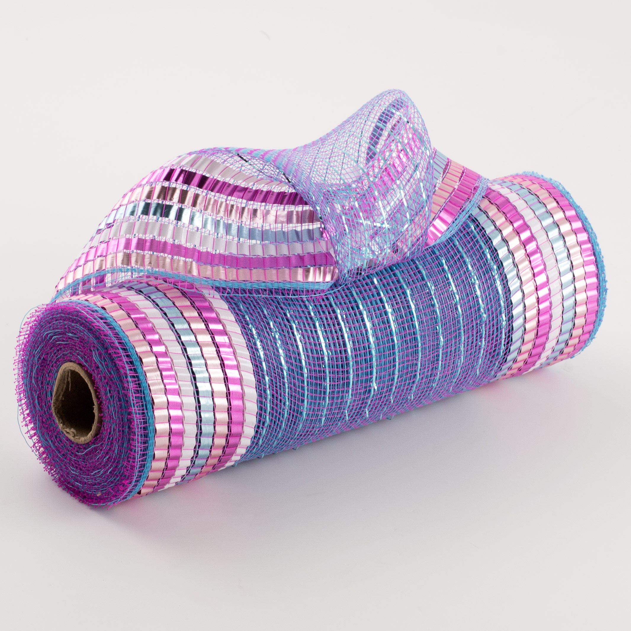 10" Matte XL Foil Border Mesh: Turquoise, Pink, White, Ice Blue Item Number: RY8515HX