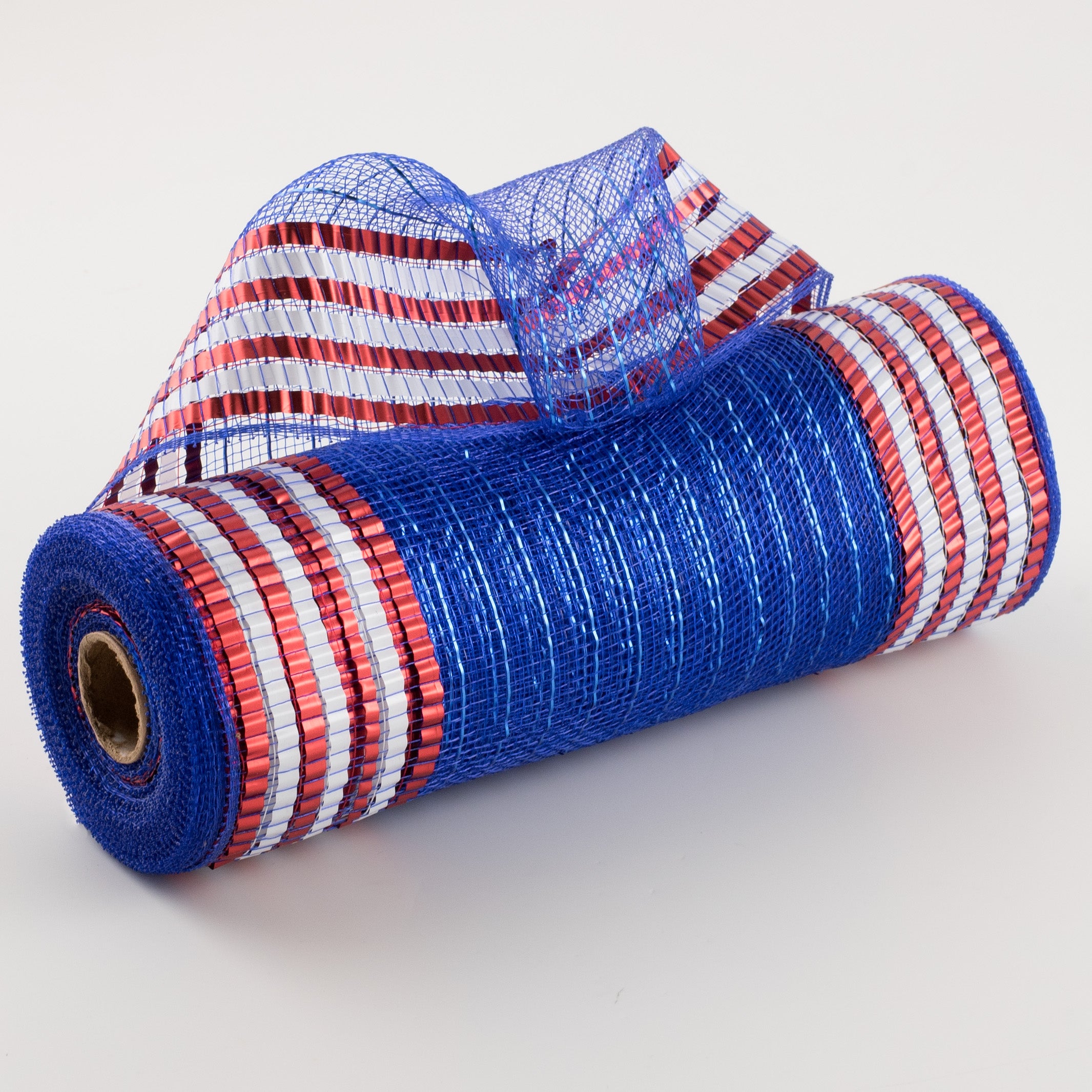 10" Matte XL Wide Foil Border Mesh: Red, White, Blue Item Number: RY8515D1