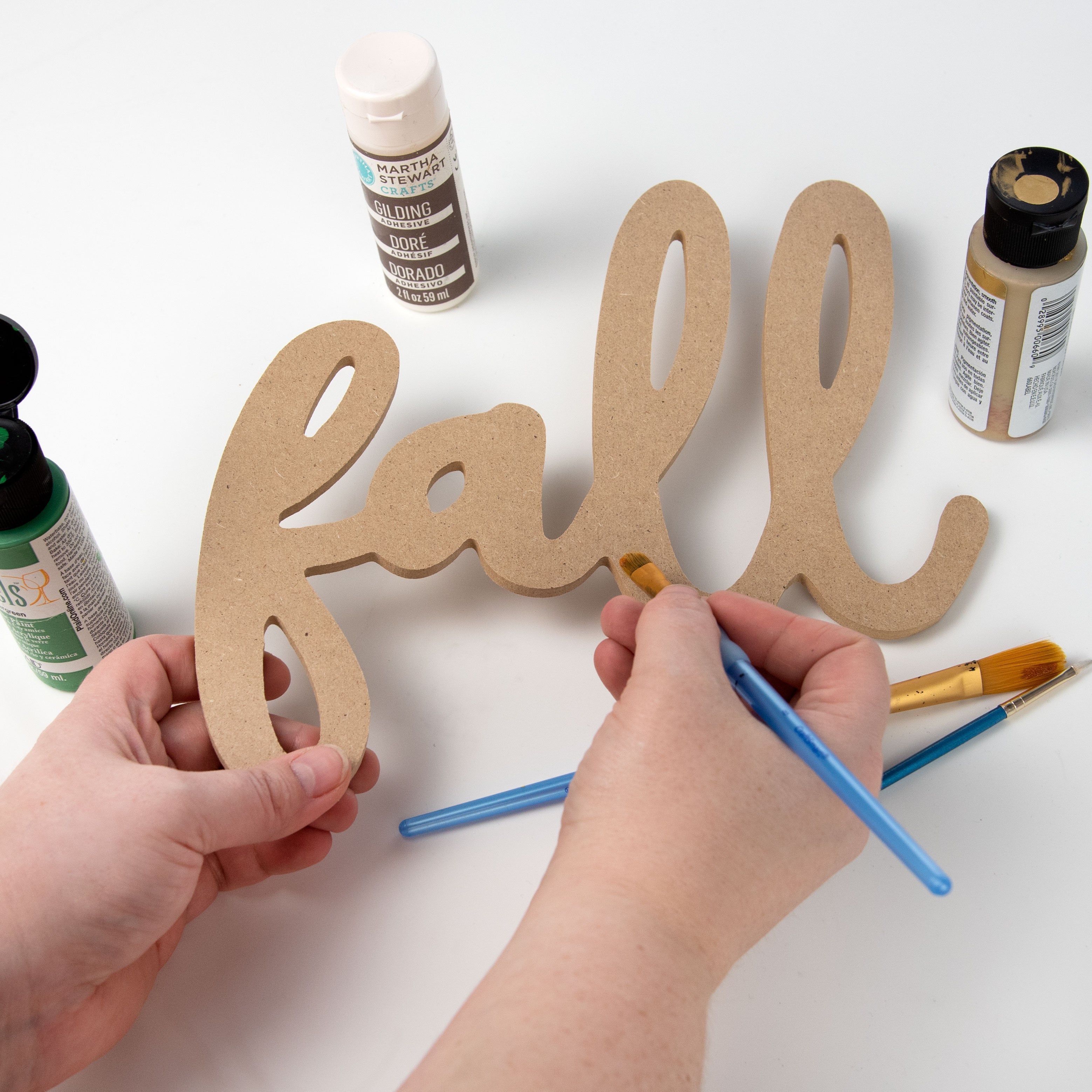 10" MDF Unfinished Cutout: Fall Lifestyle Photo