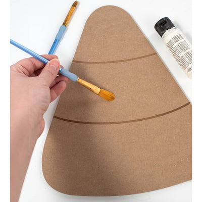 12.5" MDF Unfinished Shape: Candy Corn Lifestyle Photo
