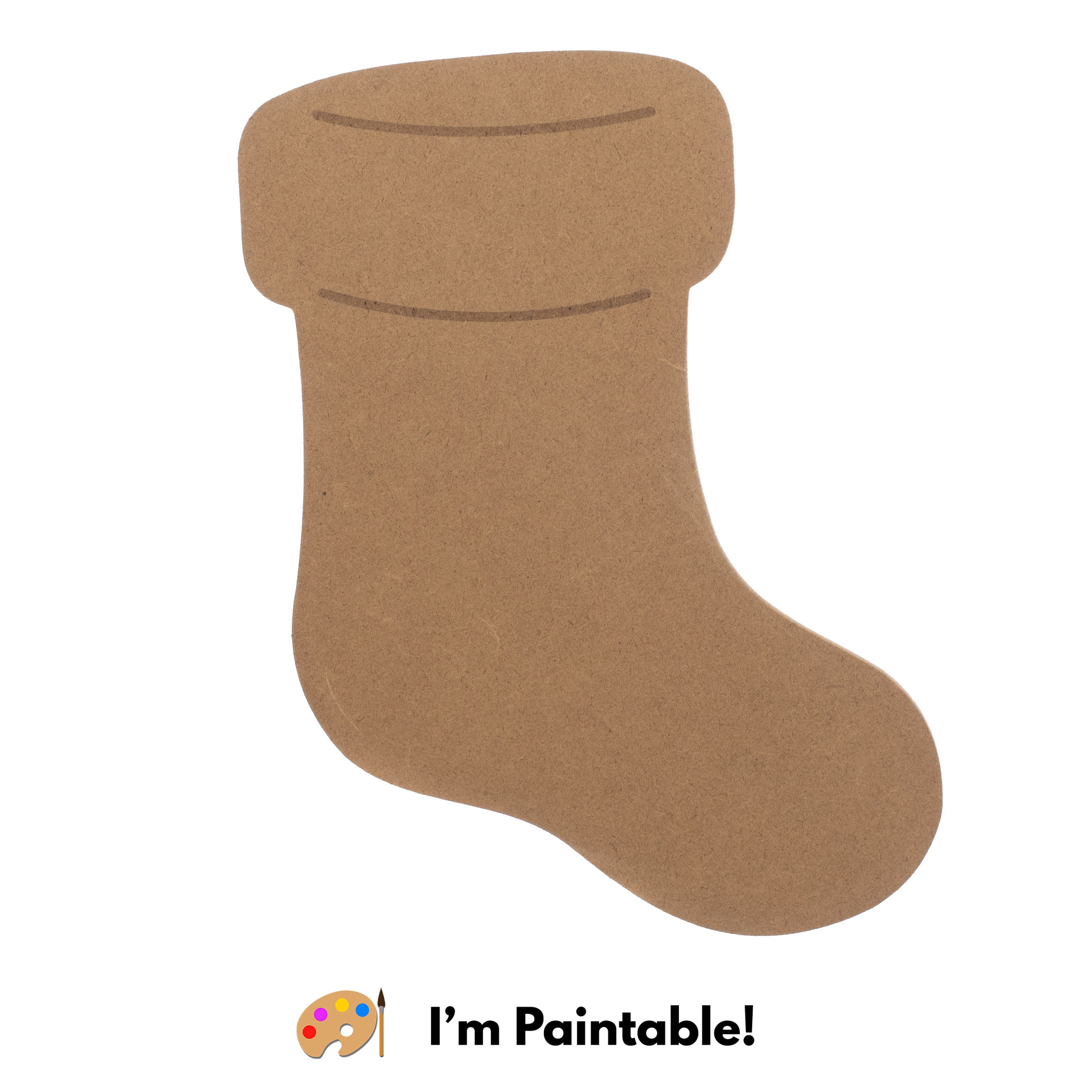 13" MDF Unfinished Shape: Stocking Item Number: XA0285