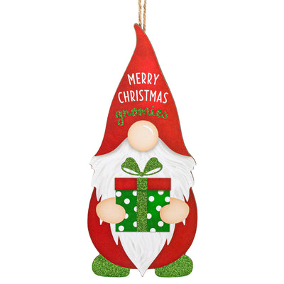 13" Merry Christmas Gnomies Shape Sign Item Number: AP8904