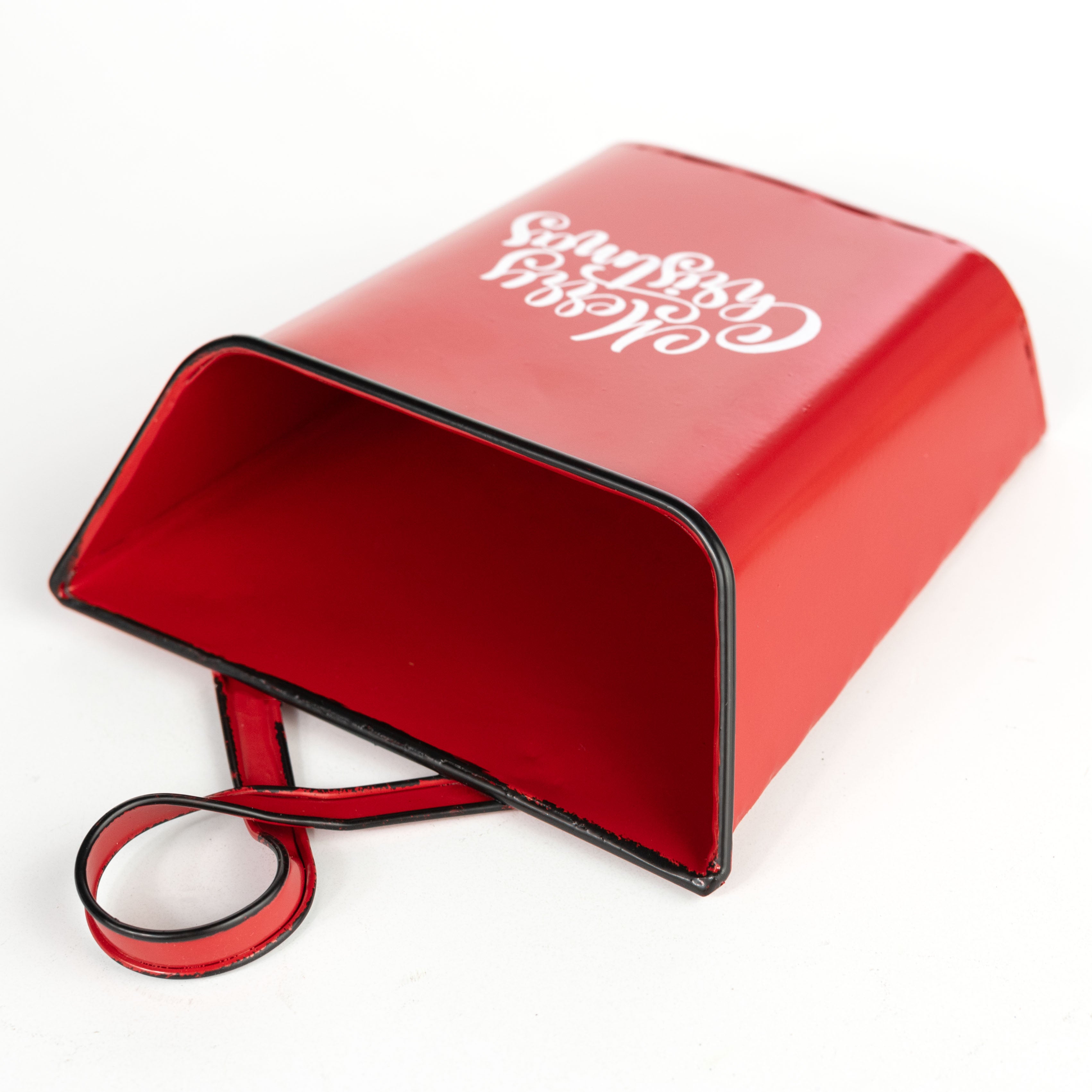 9" Merry Christmas Mailbox Basket: Red detail photo 5
