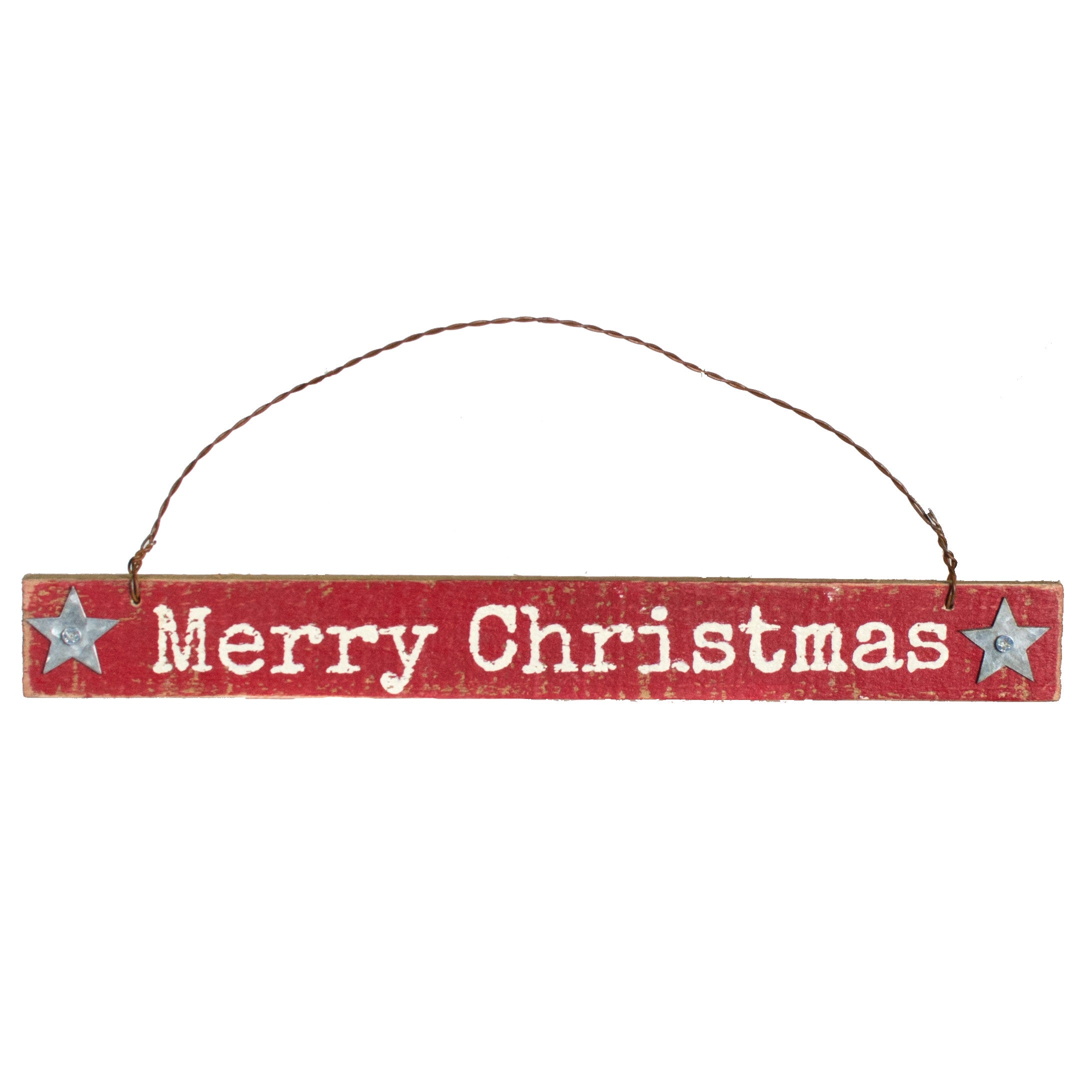 9" Merry Christmas Wood Ornament Item Number: PK34907