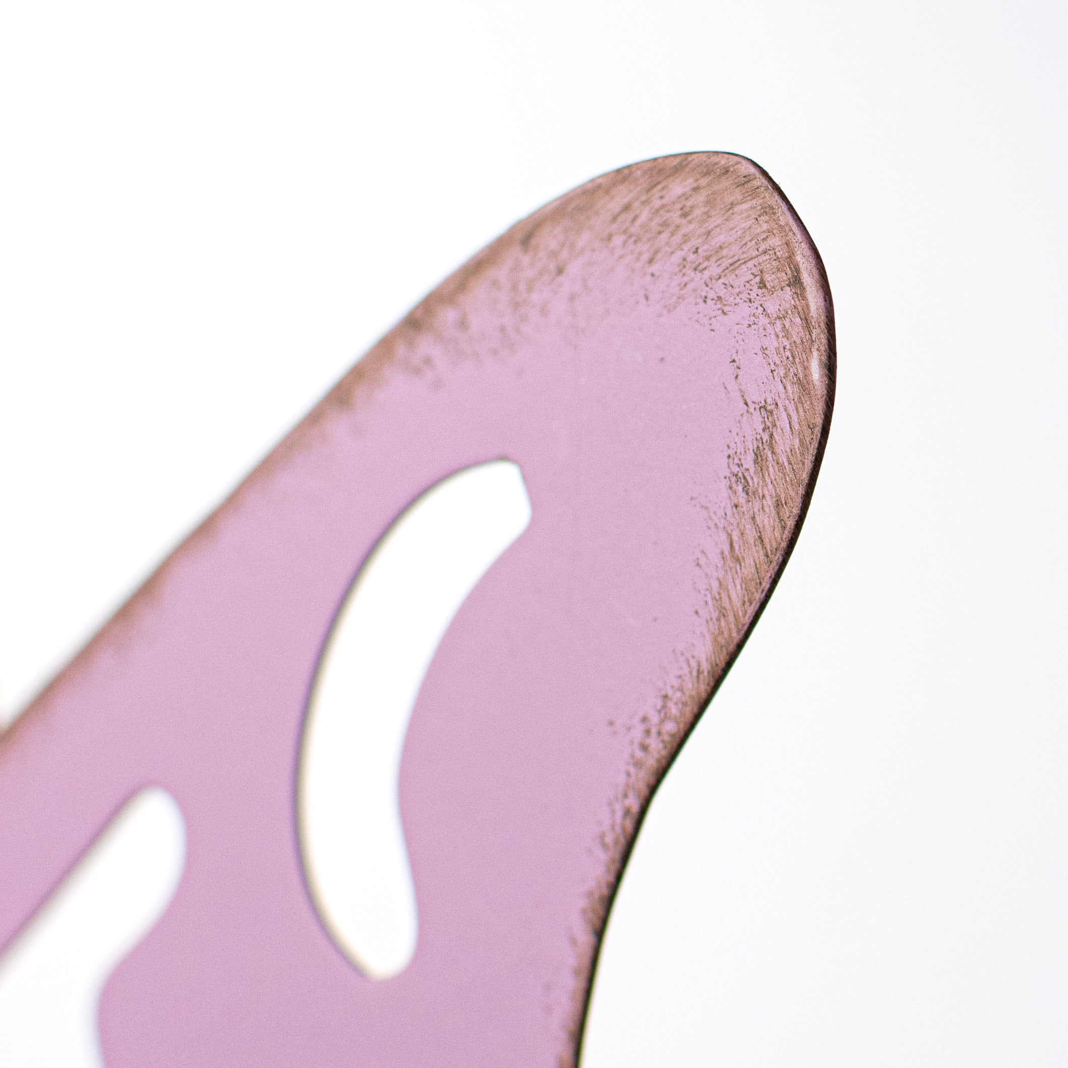 10" Metal Cutout Hanger: Lavender Butterfly detail photo 3