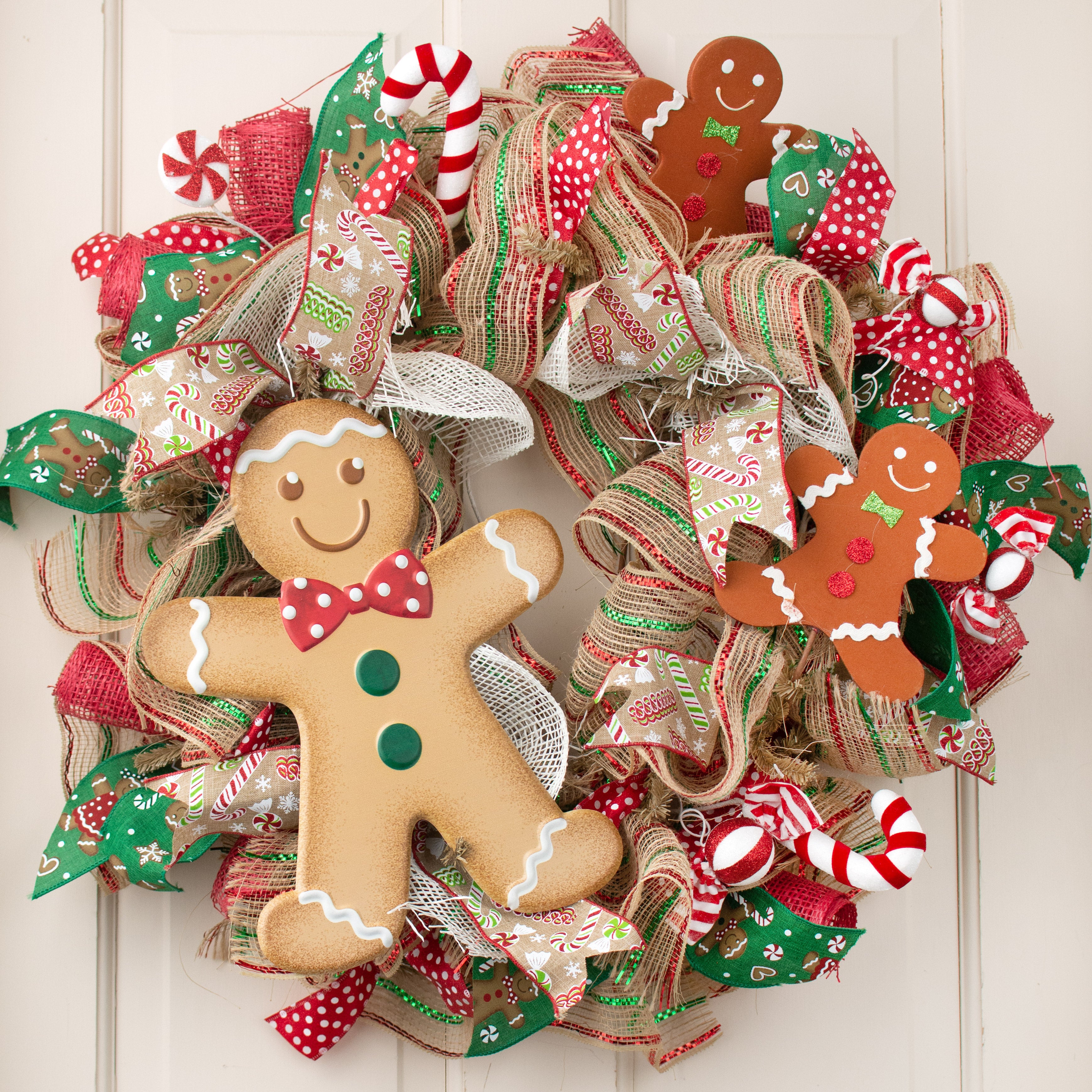 13" Metal Embossed Decoration: Gingerbread Boy Lifestyle Photo