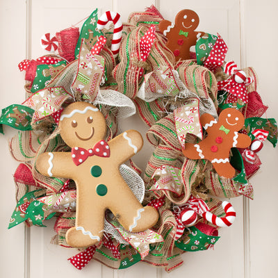 13" Metal Embossed Decoration: Gingerbread Boy Lifestyle Photo
