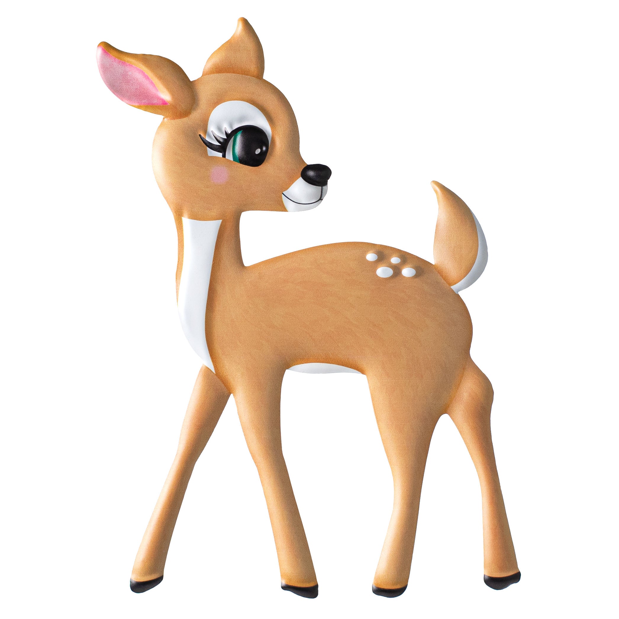 12" Metal Embossed Hanger: Baby Deer Item Number: MD079542