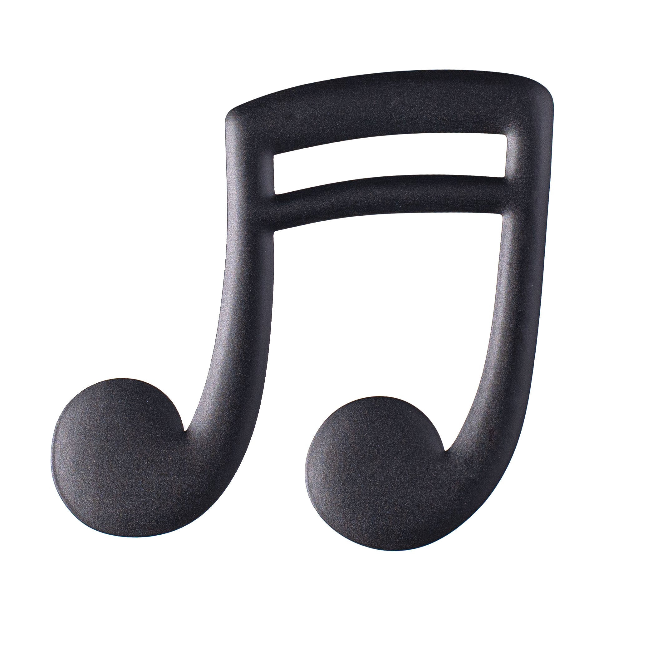 7" Metal Embossed Hanger: Black Double Music Note Item Number: MD0754