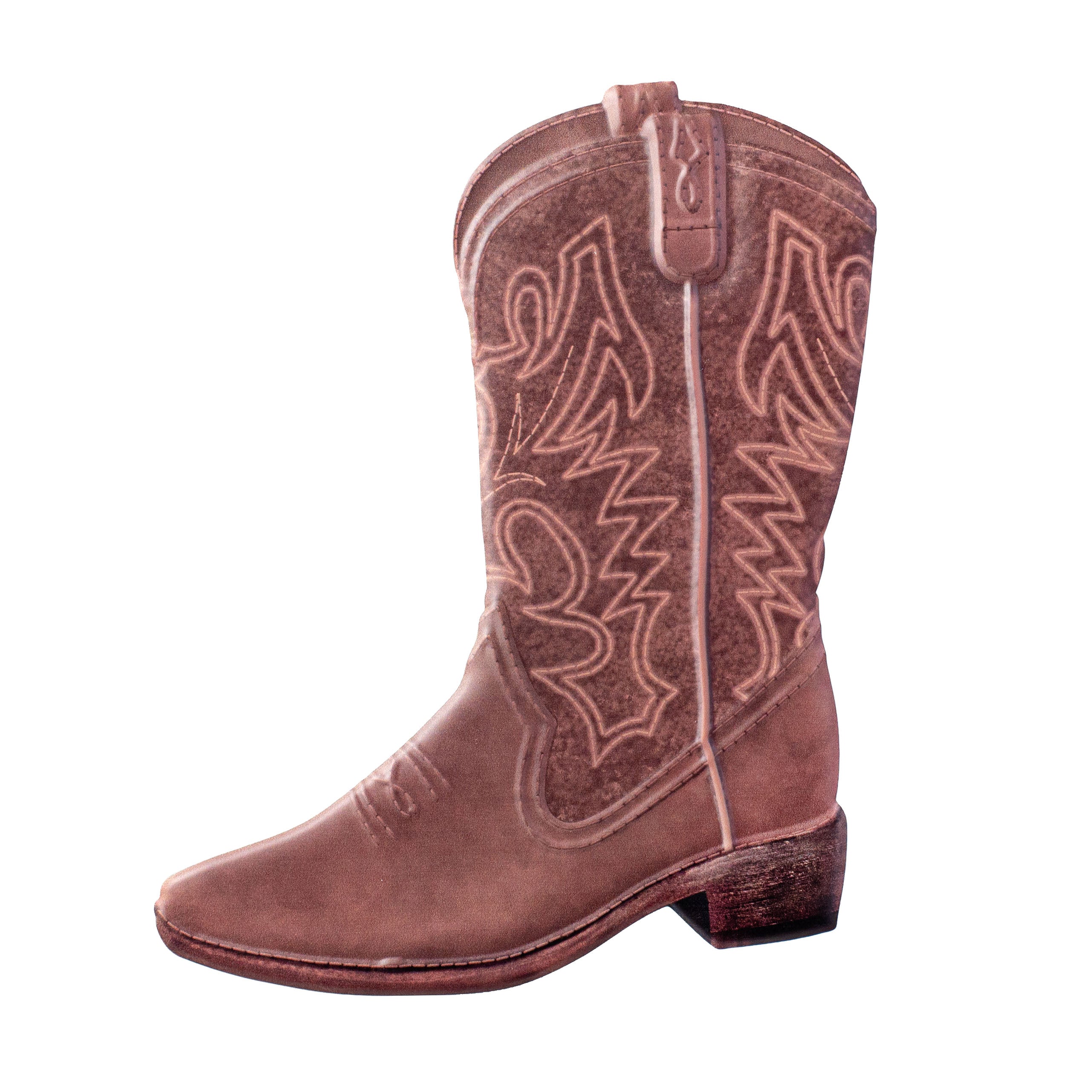 12.5" Metal Embossed Hanger: Classic Cowboy Boot Item Number: MD0824