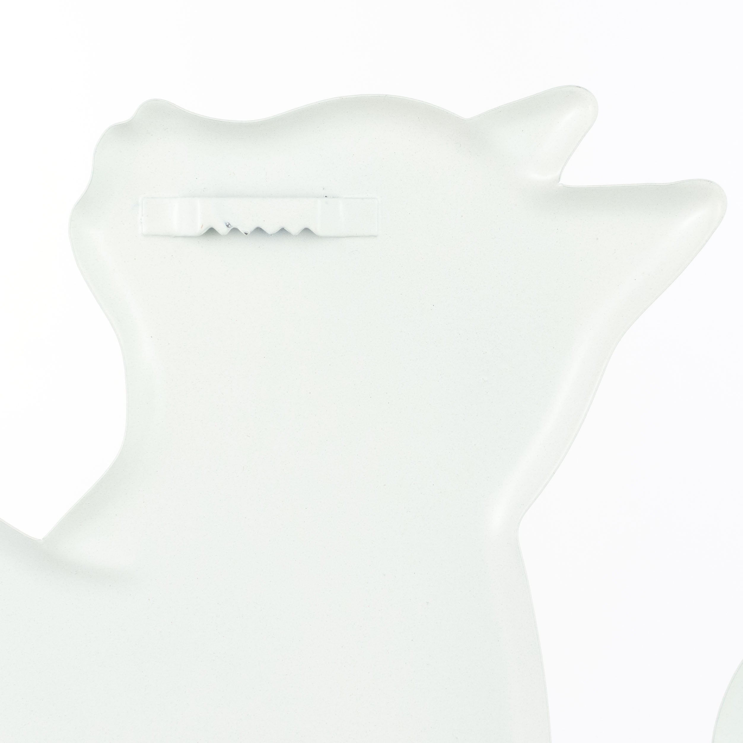 12" Metal Embossed Hanger: Pawing Tabby Cat detail photo 3
