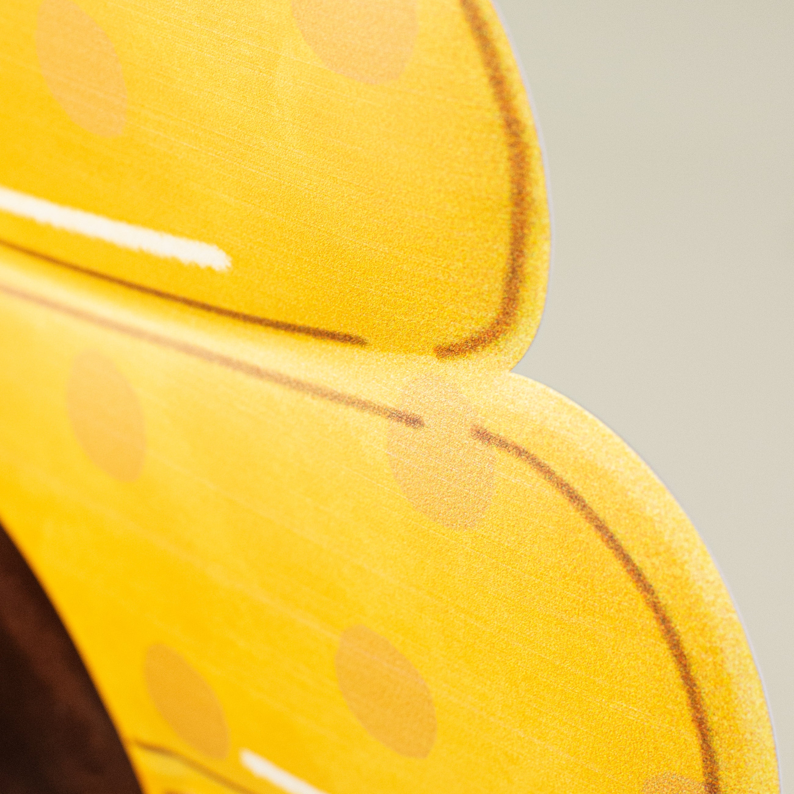 12" Metal Embossed Hanger: Polka Dot Bee Hive detail photo 3